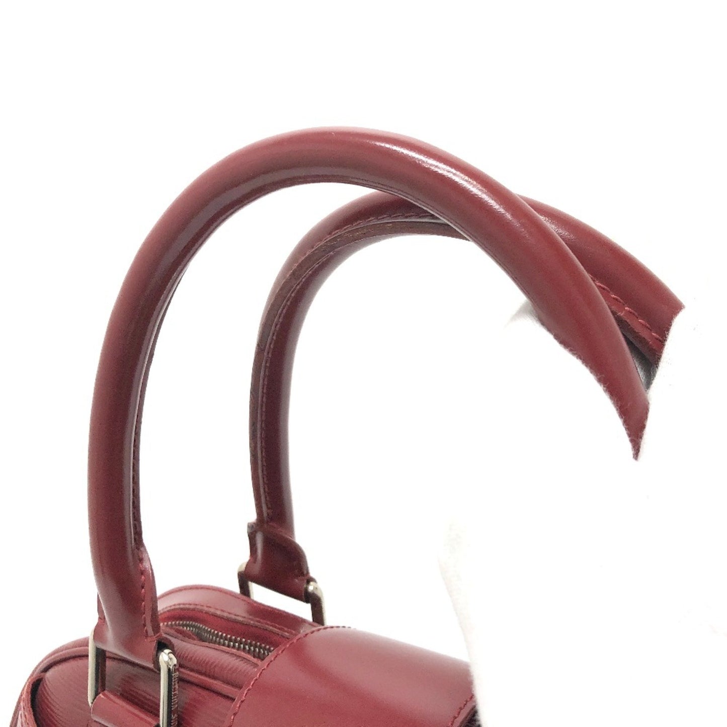 Louis Vuitton Montaigne, Red, Leather, handbag