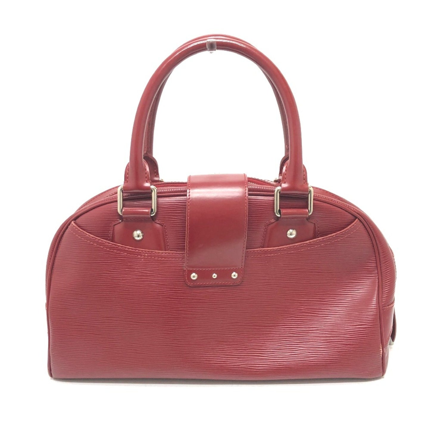 Louis Vuitton Montaigne, Red, Leather, handbag