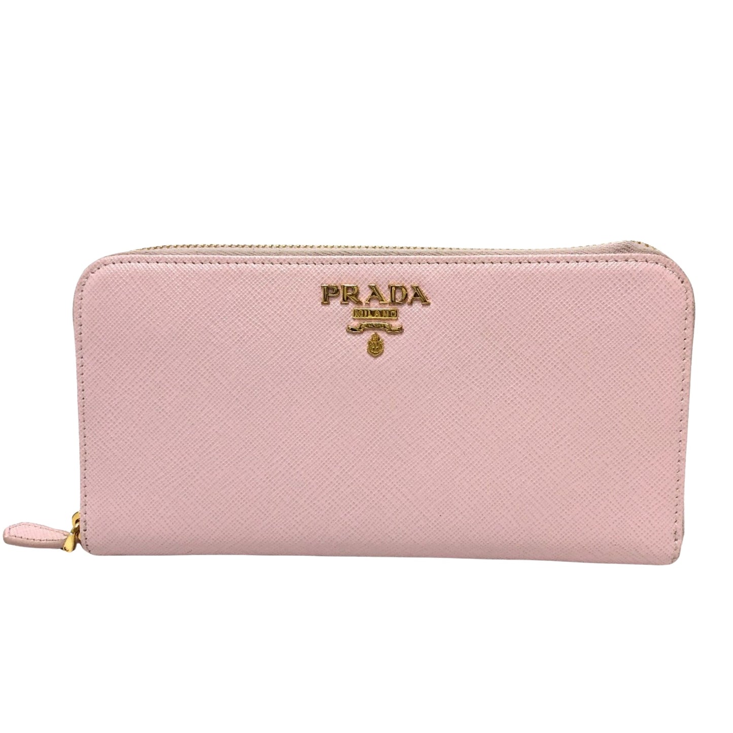 Prada Saffiano, Pink, Leather, wallet