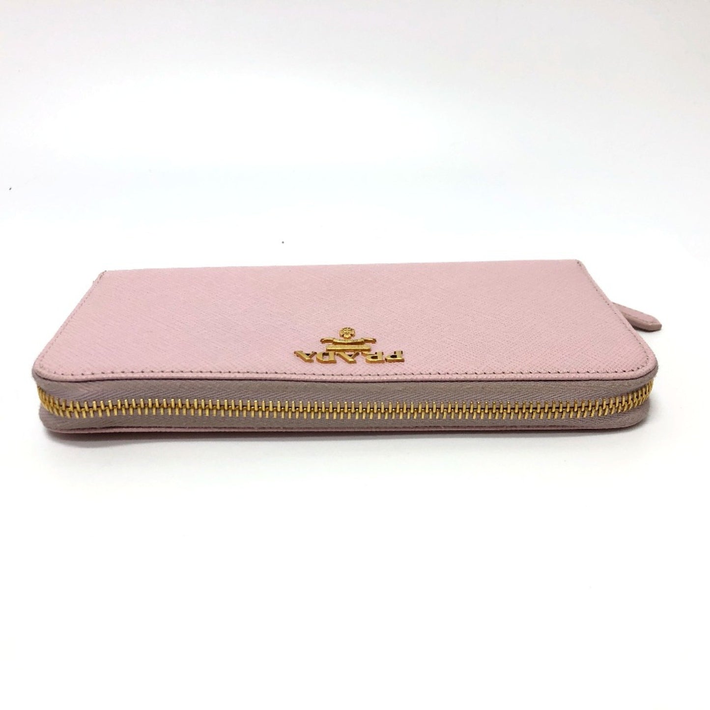 Prada Saffiano, Pink, Leather, wallet