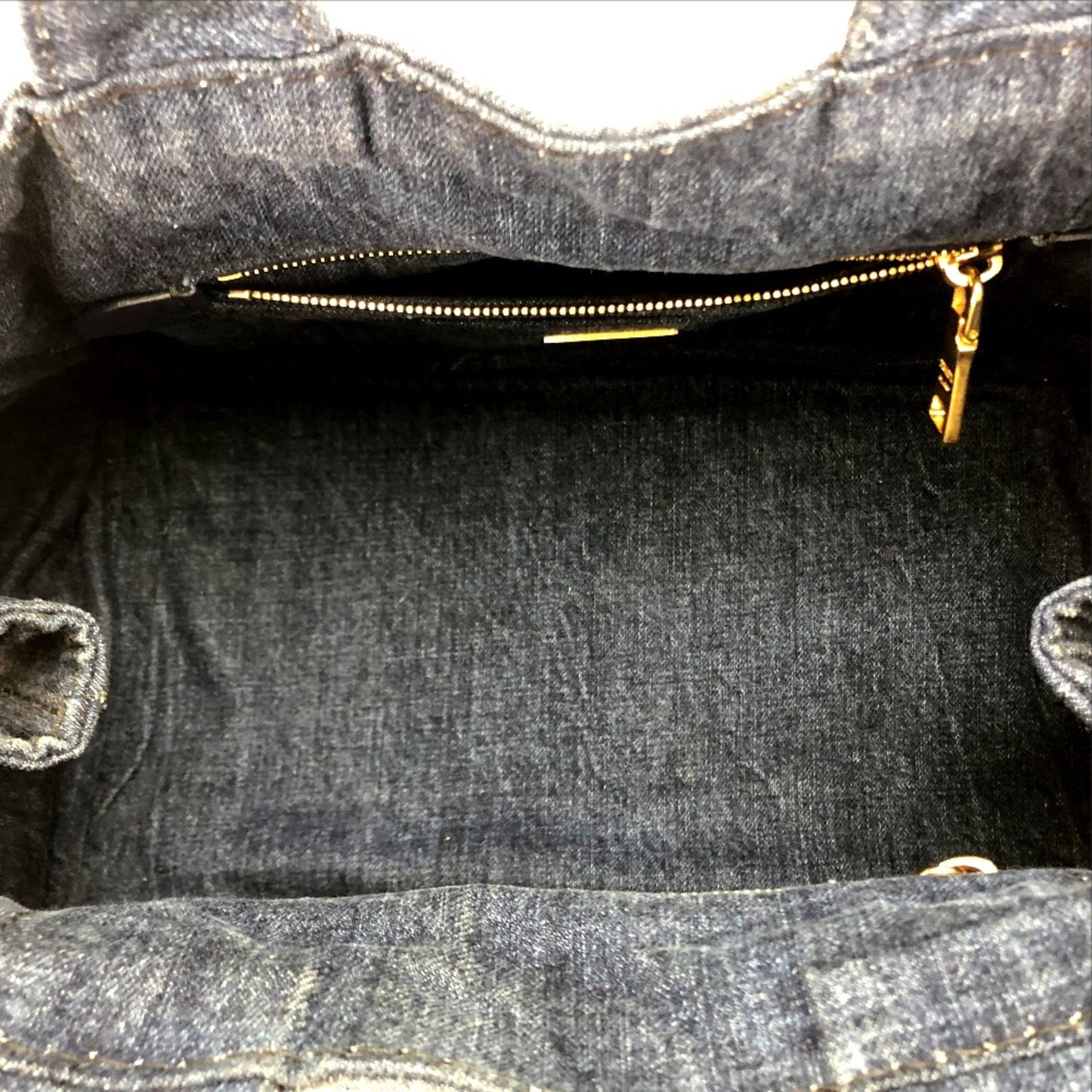 Prada Canapa, Blue, Denim - Jeans, tote
