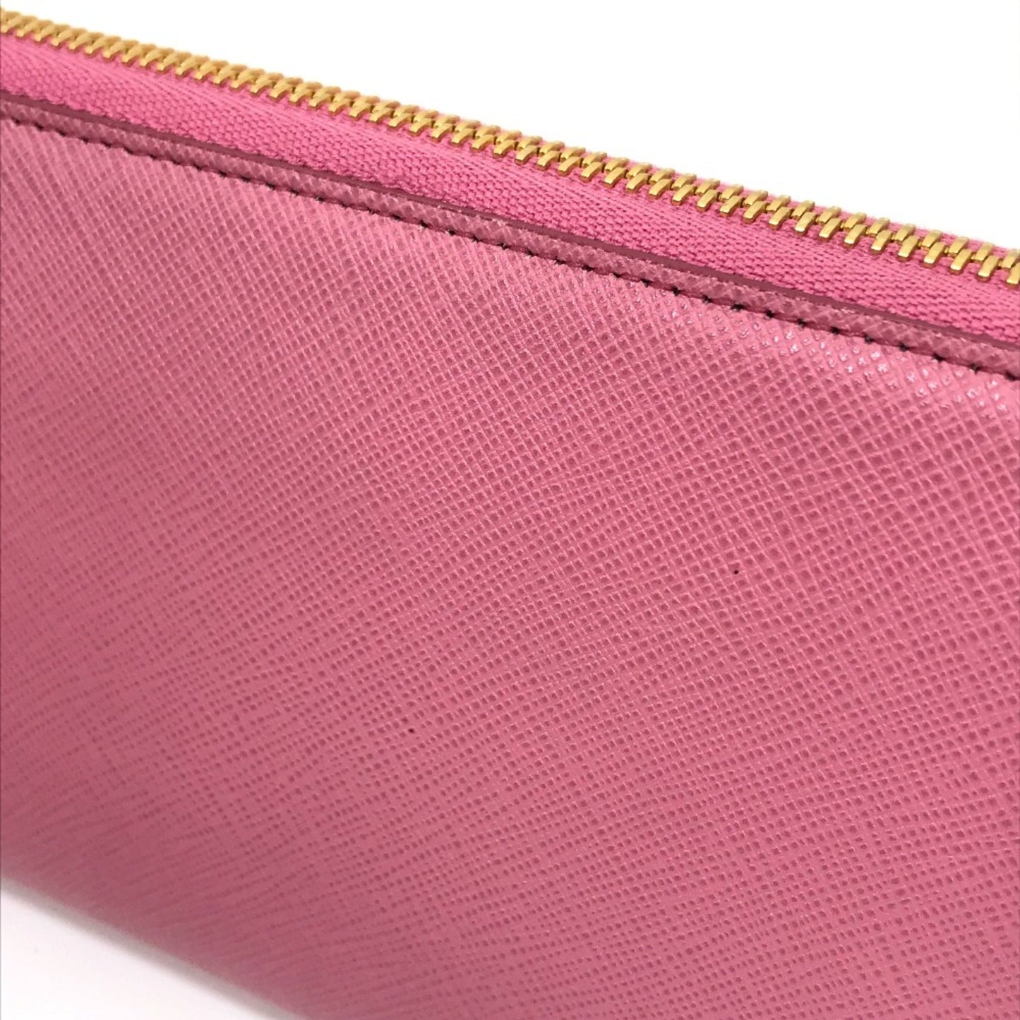 Prada Saffiano, Pink, Leather, wallet