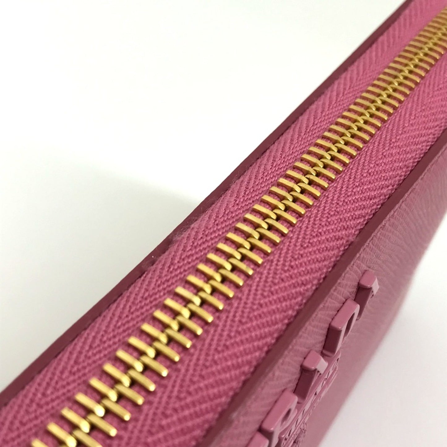 Prada Saffiano, Pink, Leather, wallet