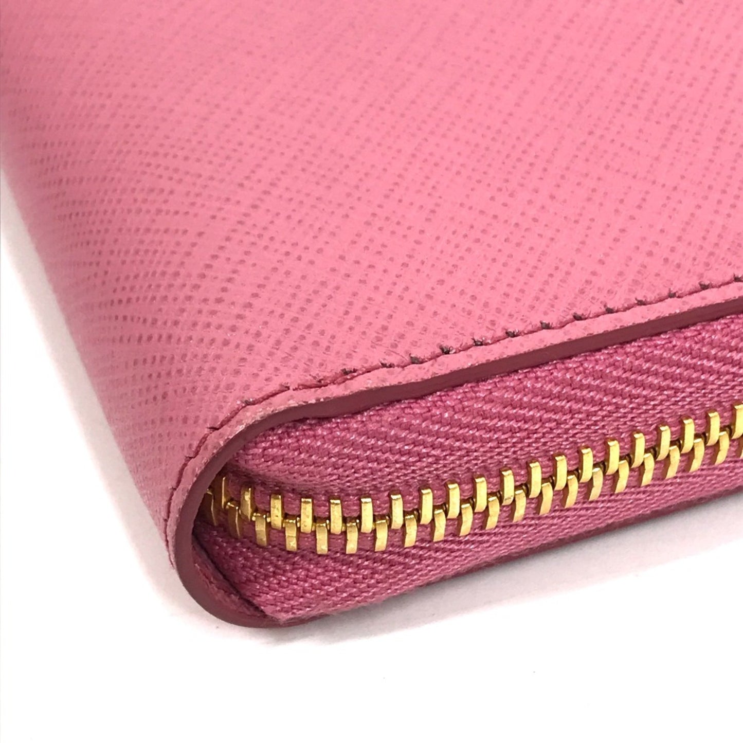 Prada Saffiano, Pink, Leather, wallet