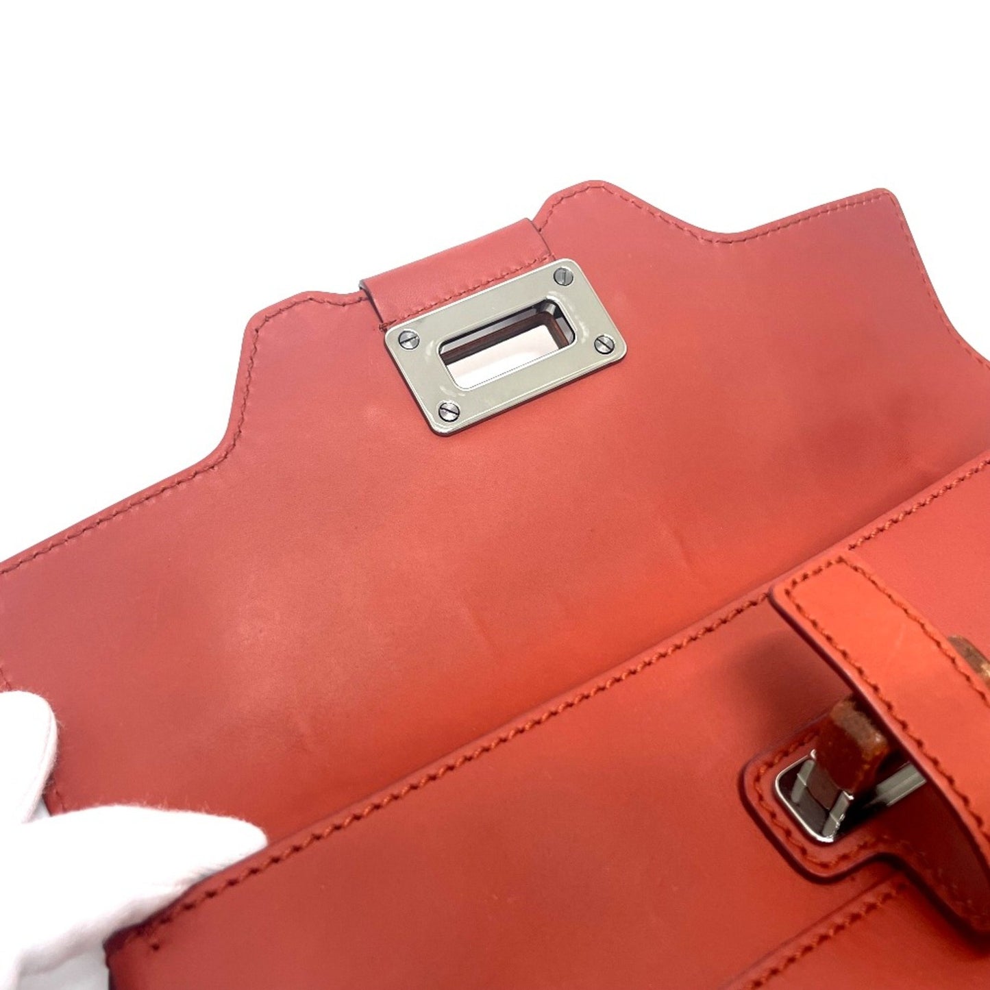 Salvatore Ferragamo, Red, Leather, handbag