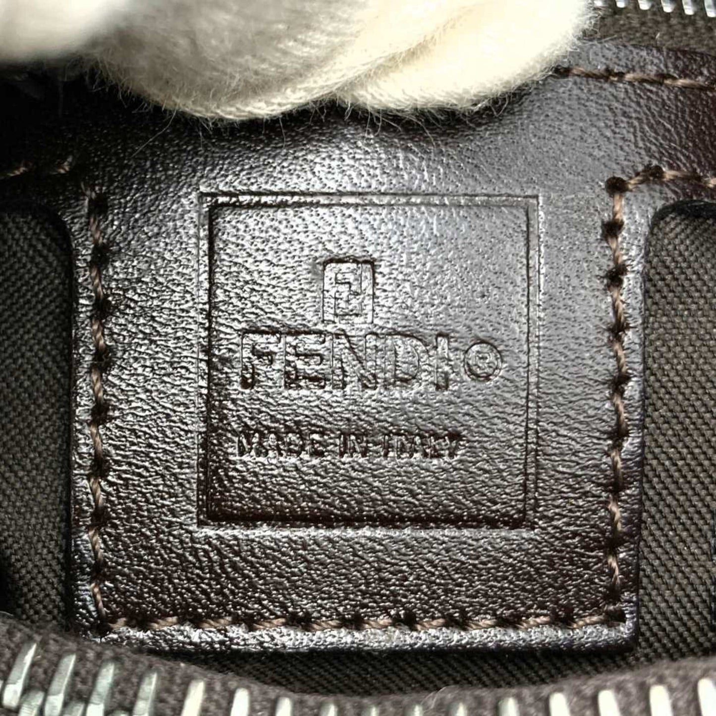 Fendi Zucca, Brown, Canvas, handbag