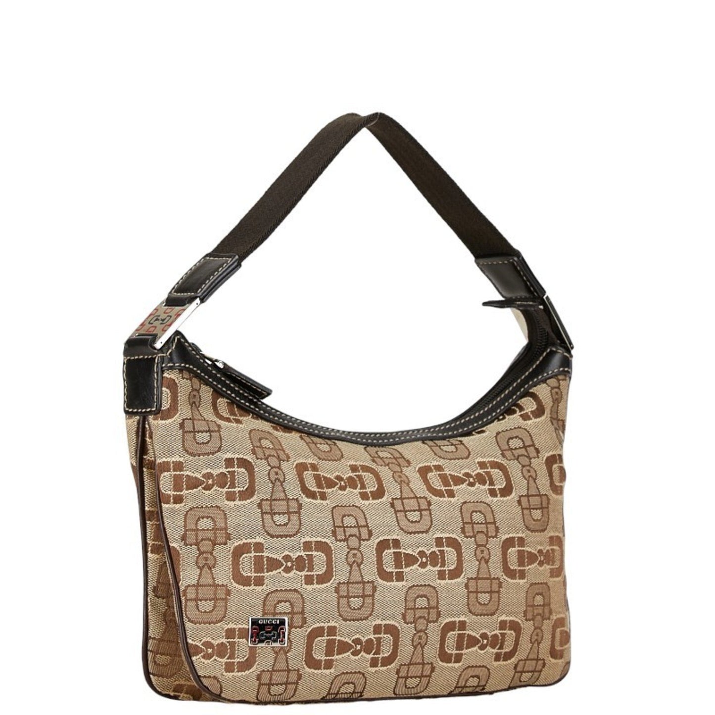 Gucci Horsebit, Brown, Canvas, handbag