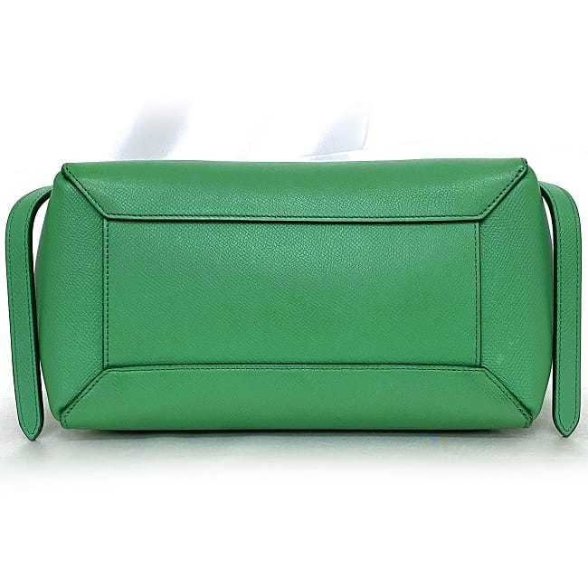 Céline Belt, Green, Leather, tote