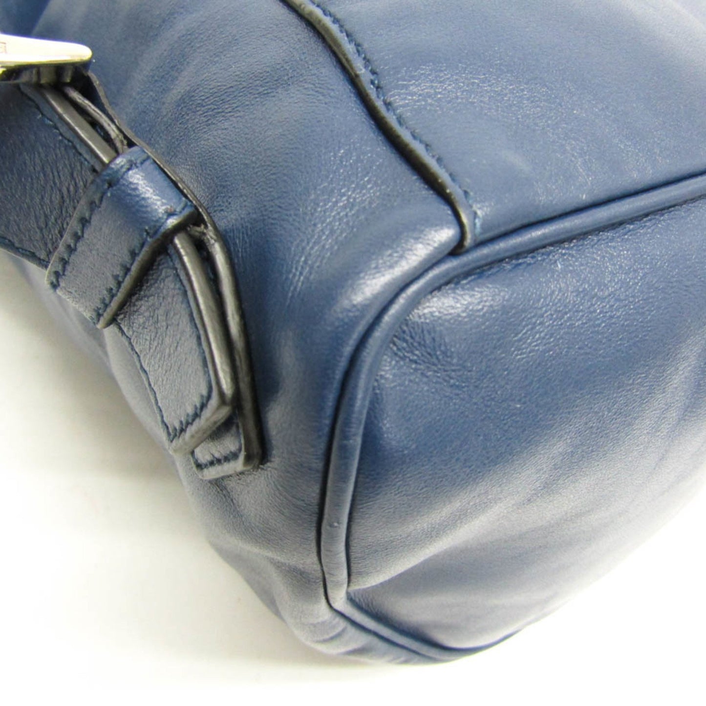 Prada, Blue, Leather, backpack