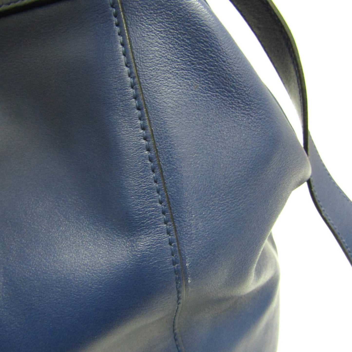 Prada, Blue, Leather, backpack