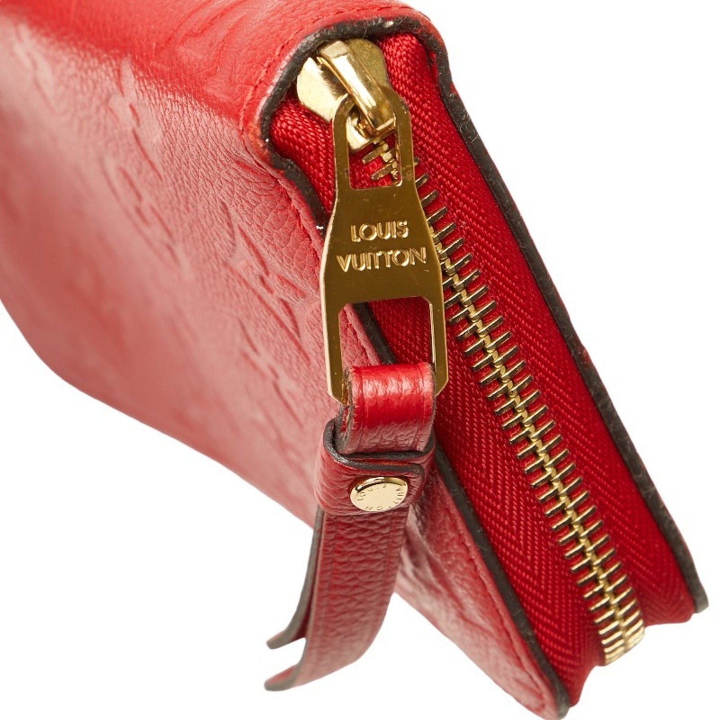 Louis Vuitton Zippy wallet, Red, Leather, wallet