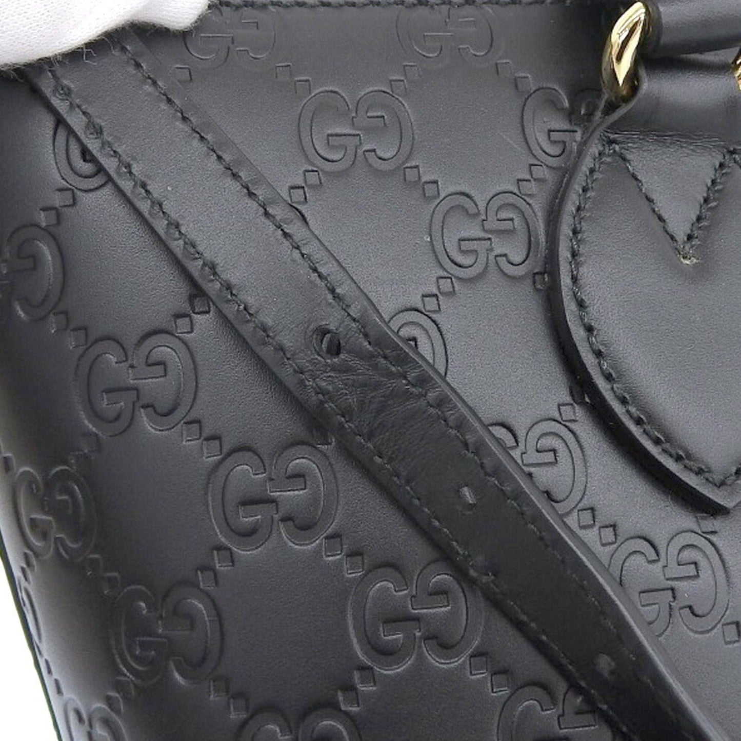 Gucci Guccissima, Black, Leather, handbag