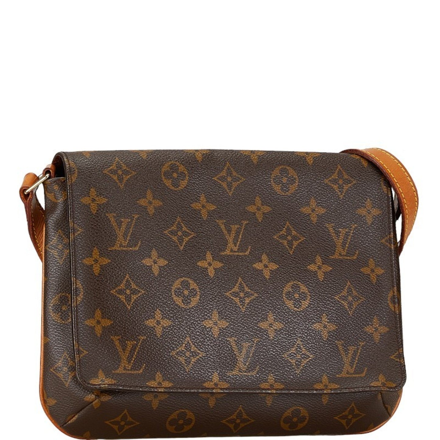 Louis Vuitton Musette Tango, Brown, Canvas, shoulder