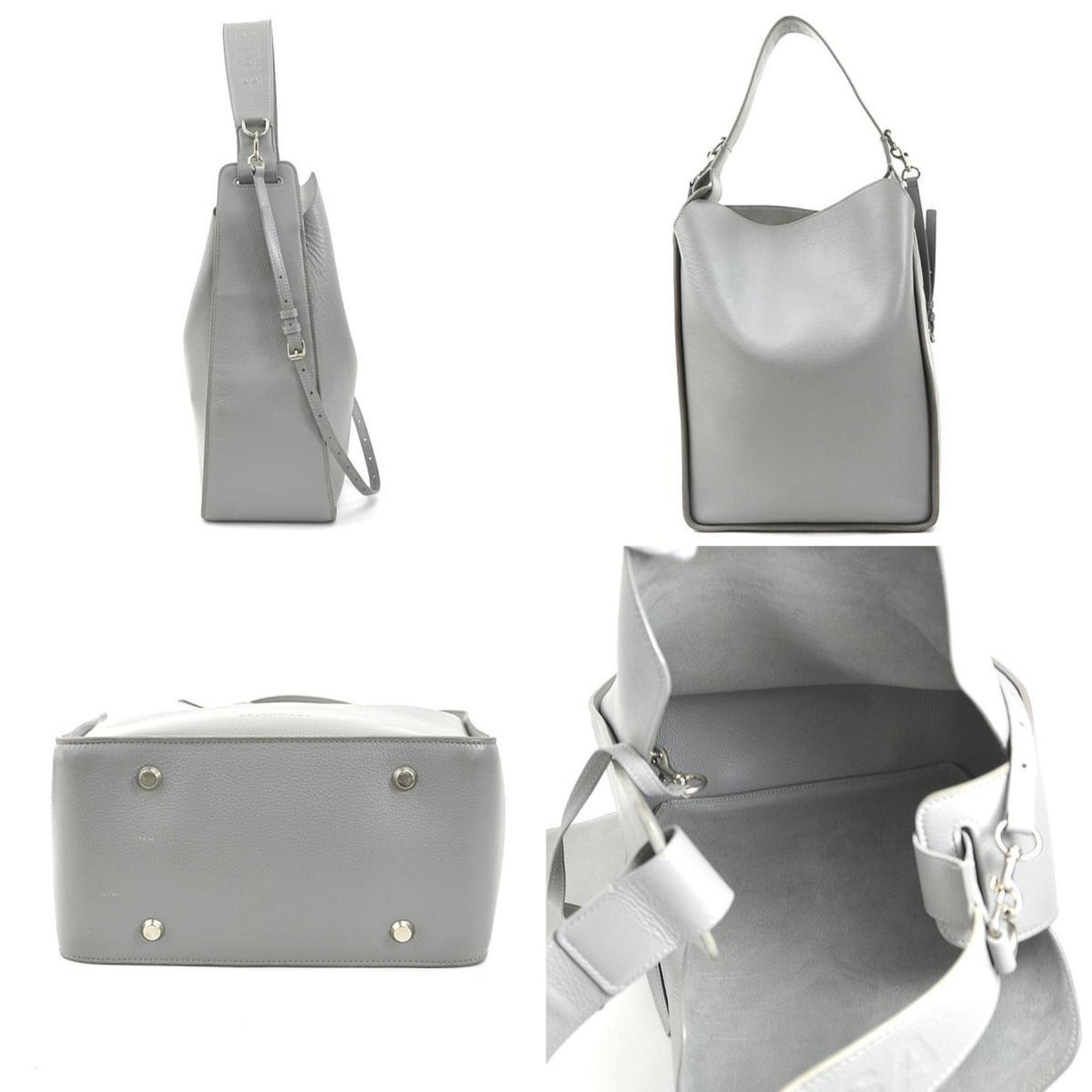 Balenciaga Tool, Grey, Leather, shoulder