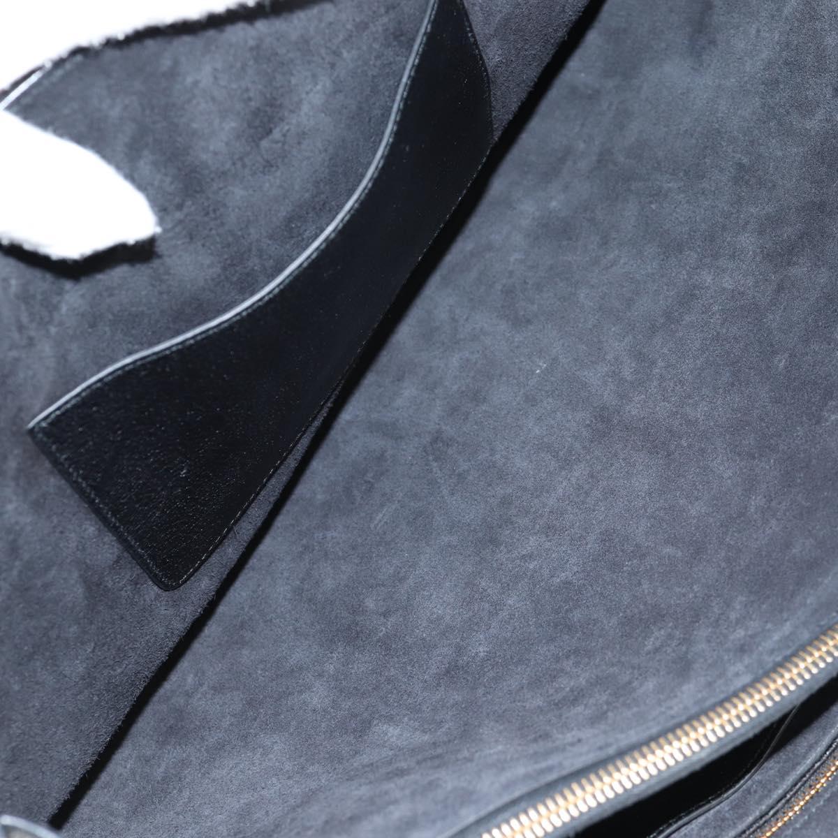 Miu Miu Madras, Black, Leather, tote