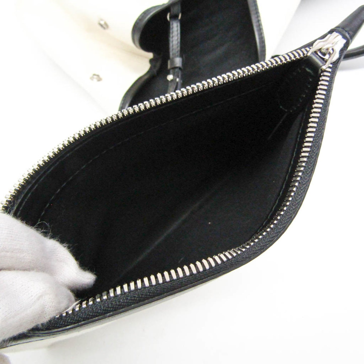 Balenciaga Navy Cabas, White, Canvas, tote