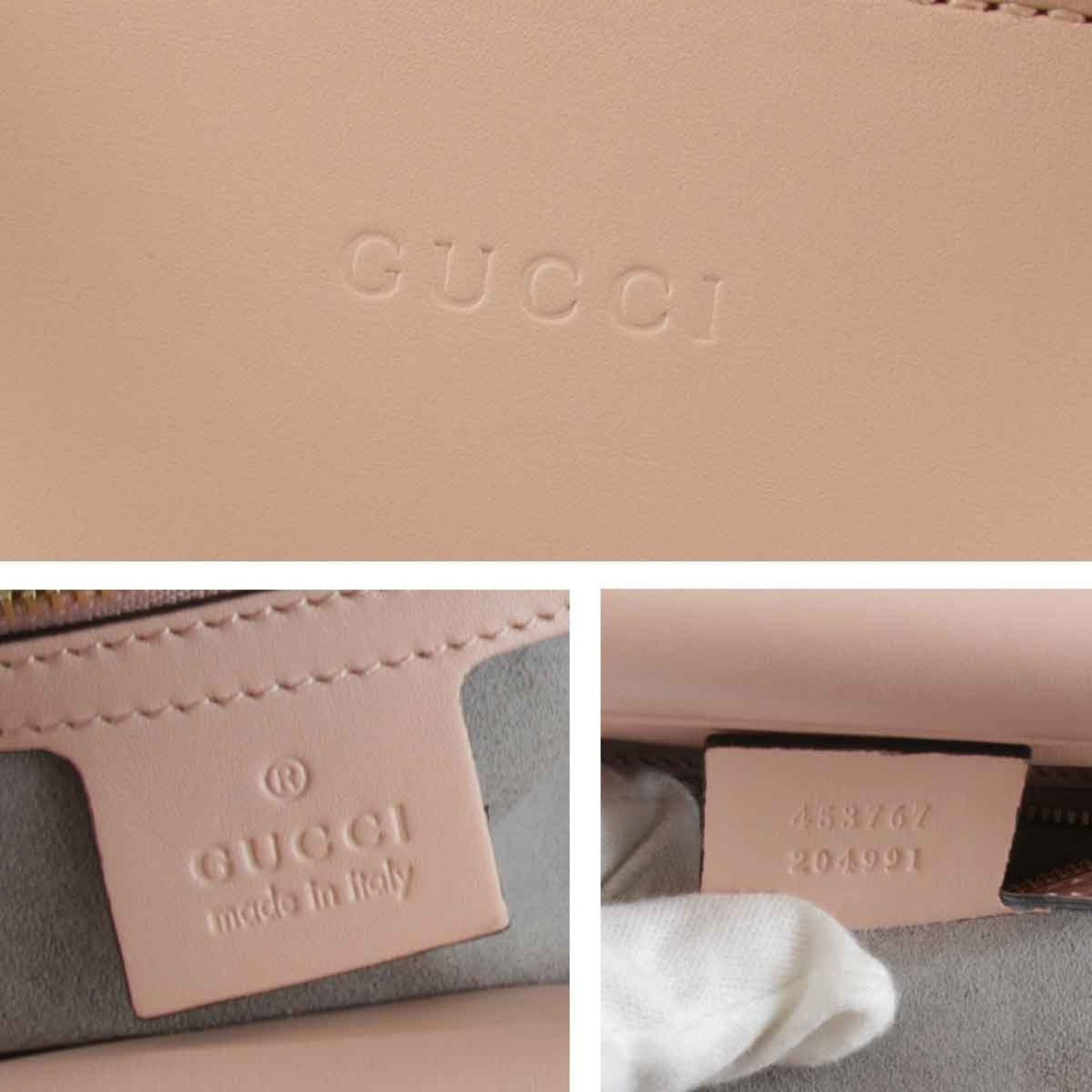 Gucci Nymphaea, Pink, Leather, handbag