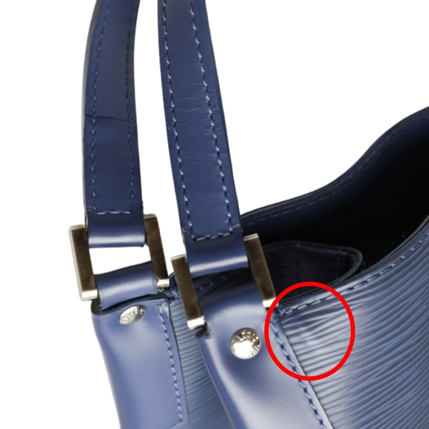 Louis Vuitton Mandala, Navy, Leather, shoulder