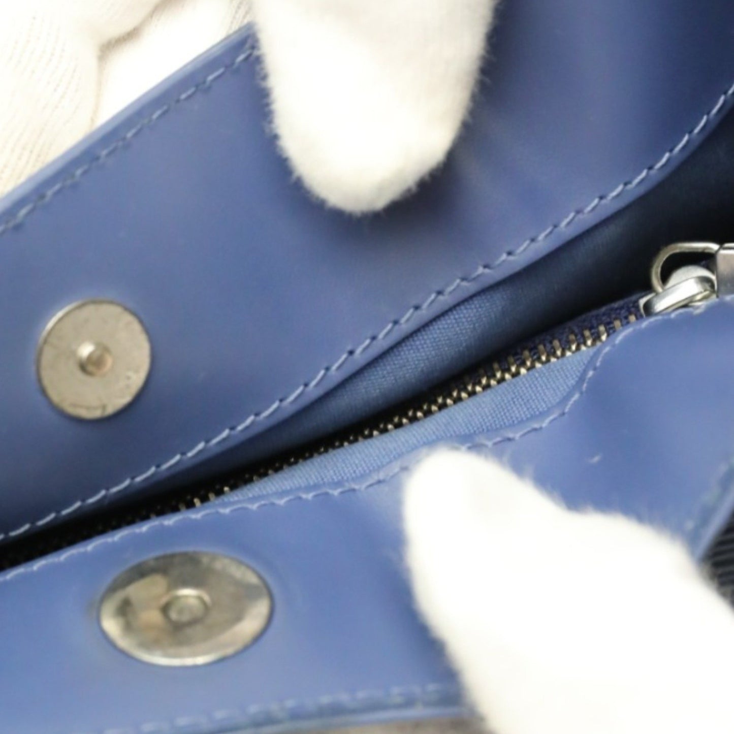 Louis Vuitton Mandala, Navy, Leather, shoulder