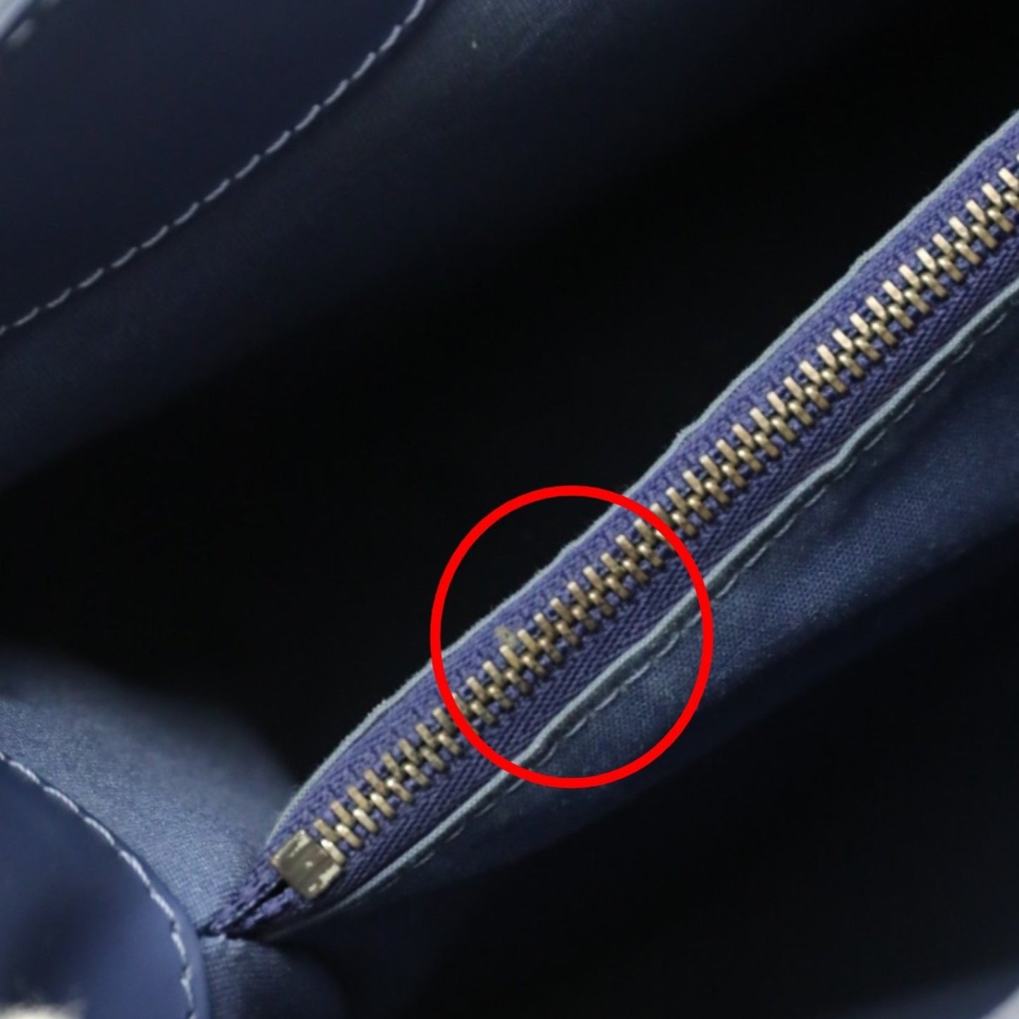 Louis Vuitton Mandala, Navy, Leather, shoulder
