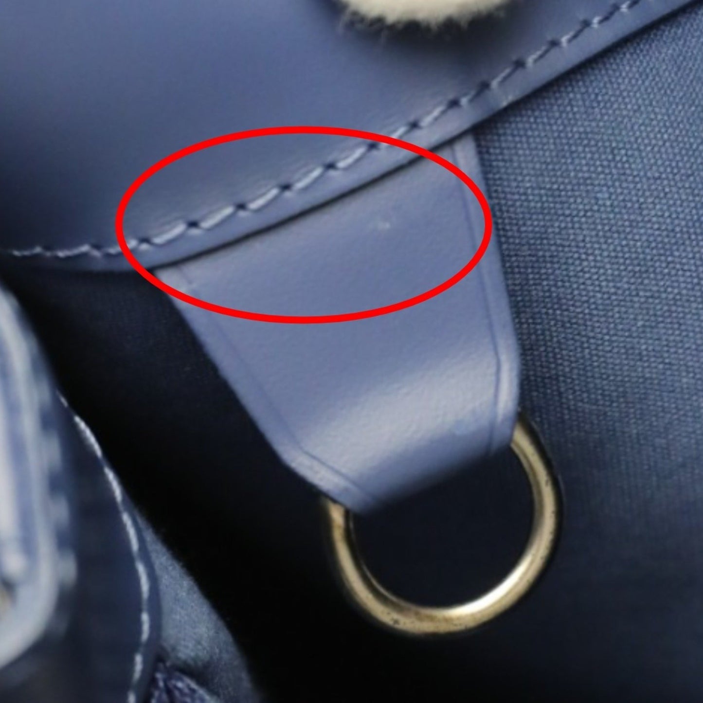 Louis Vuitton Mandala, Navy, Leather, shoulder