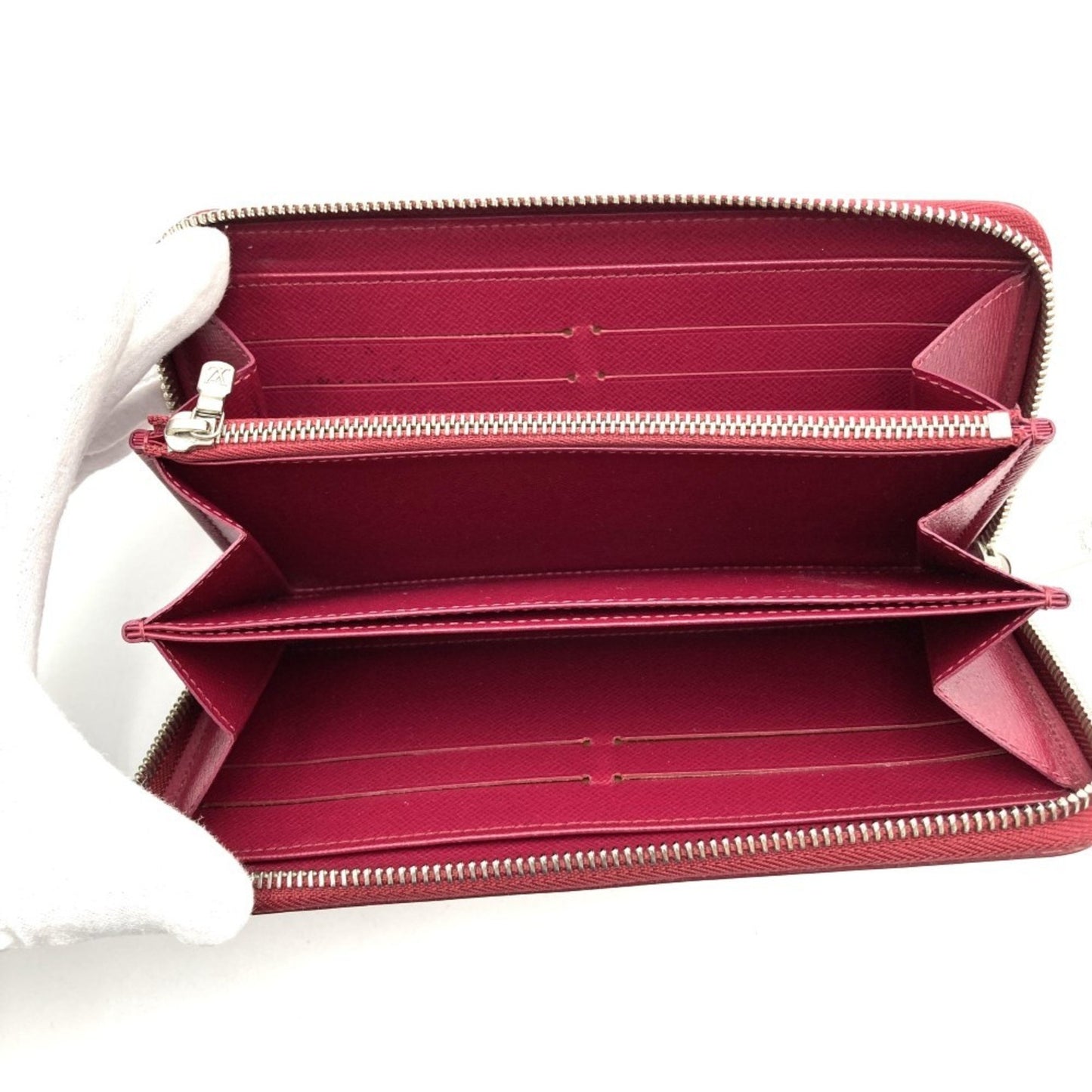 Louis Vuitton Zippy wallet, Red, Leather, wallet