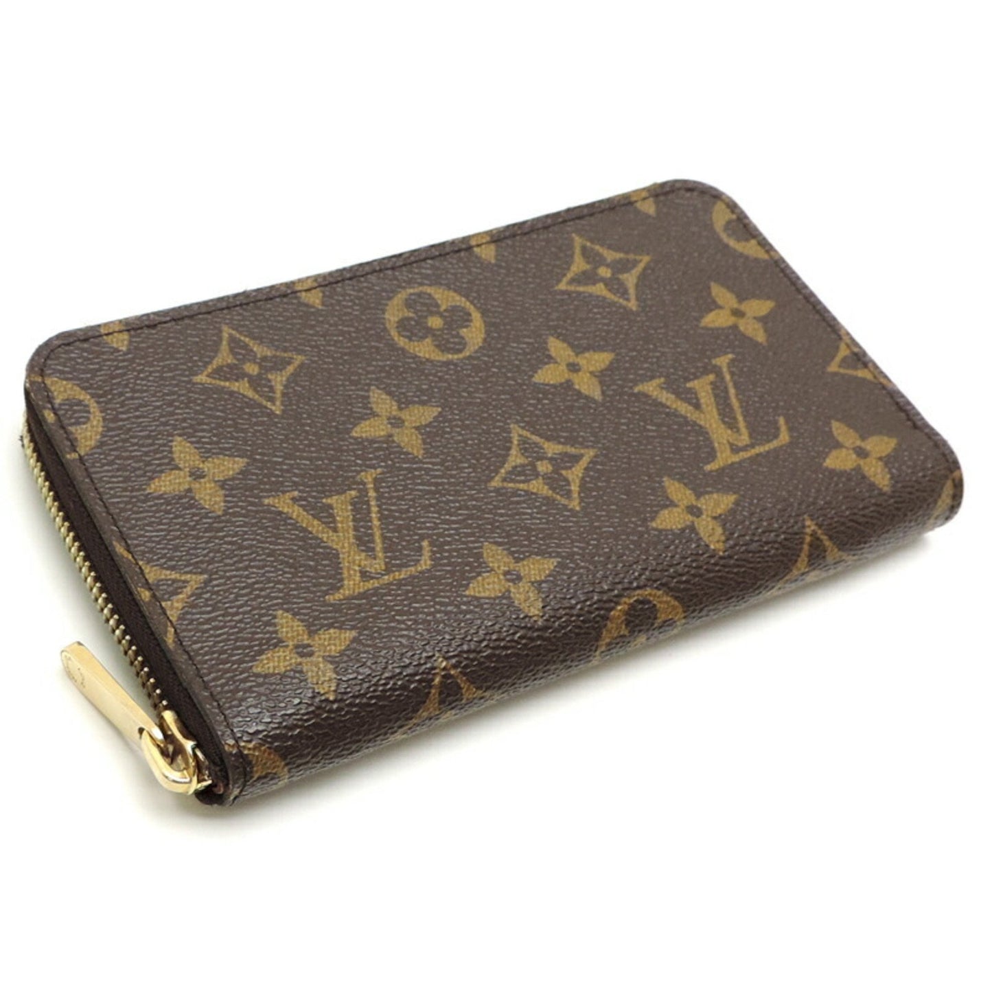 Louis Vuitton Zippy, Brown, Canvas, wallet