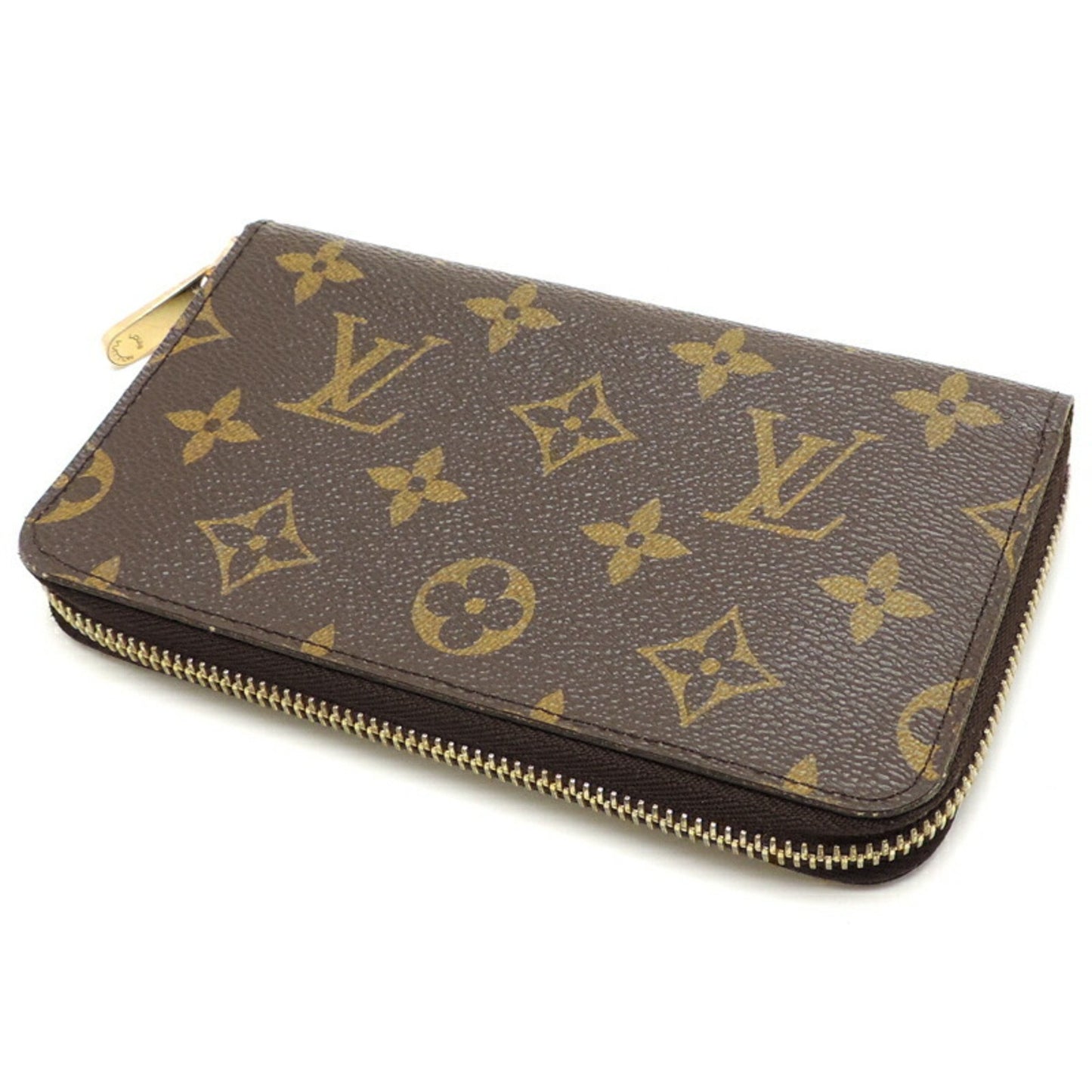 Louis Vuitton Zippy, Brown, Canvas, wallet
