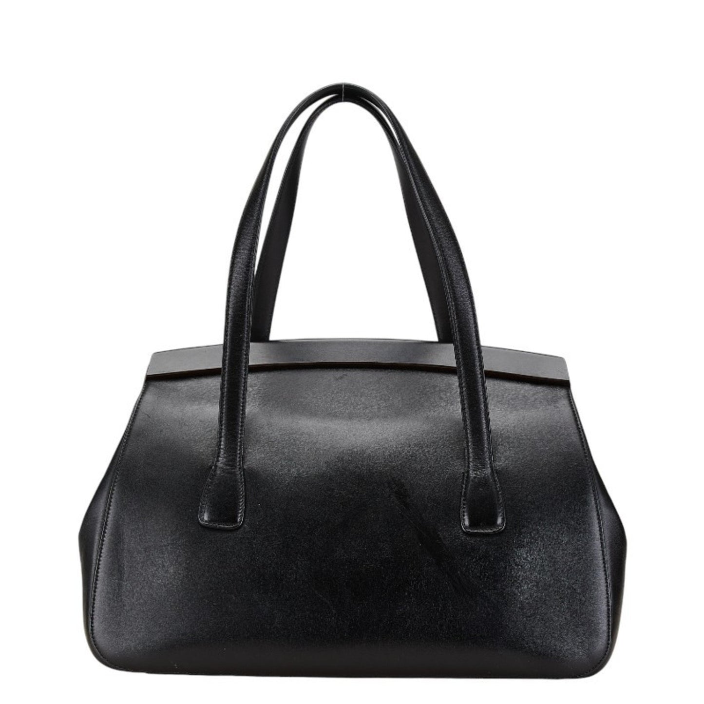 Salvatore Ferragamo Gancini, Black, Leather, tote
