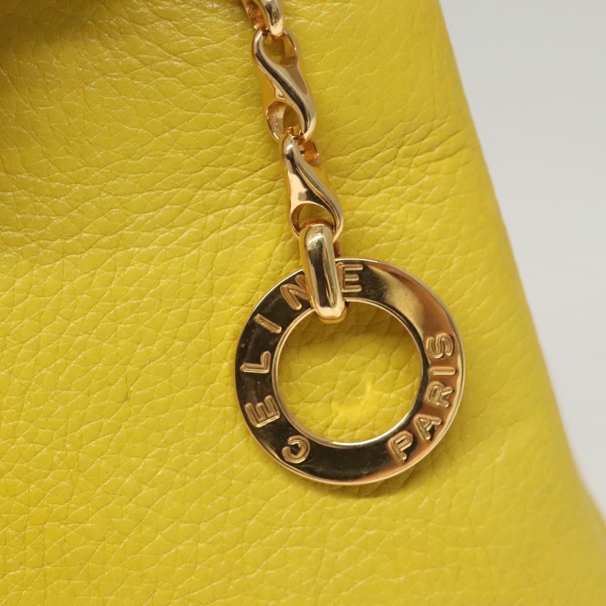Céline, Yellow, Leather, shoulder