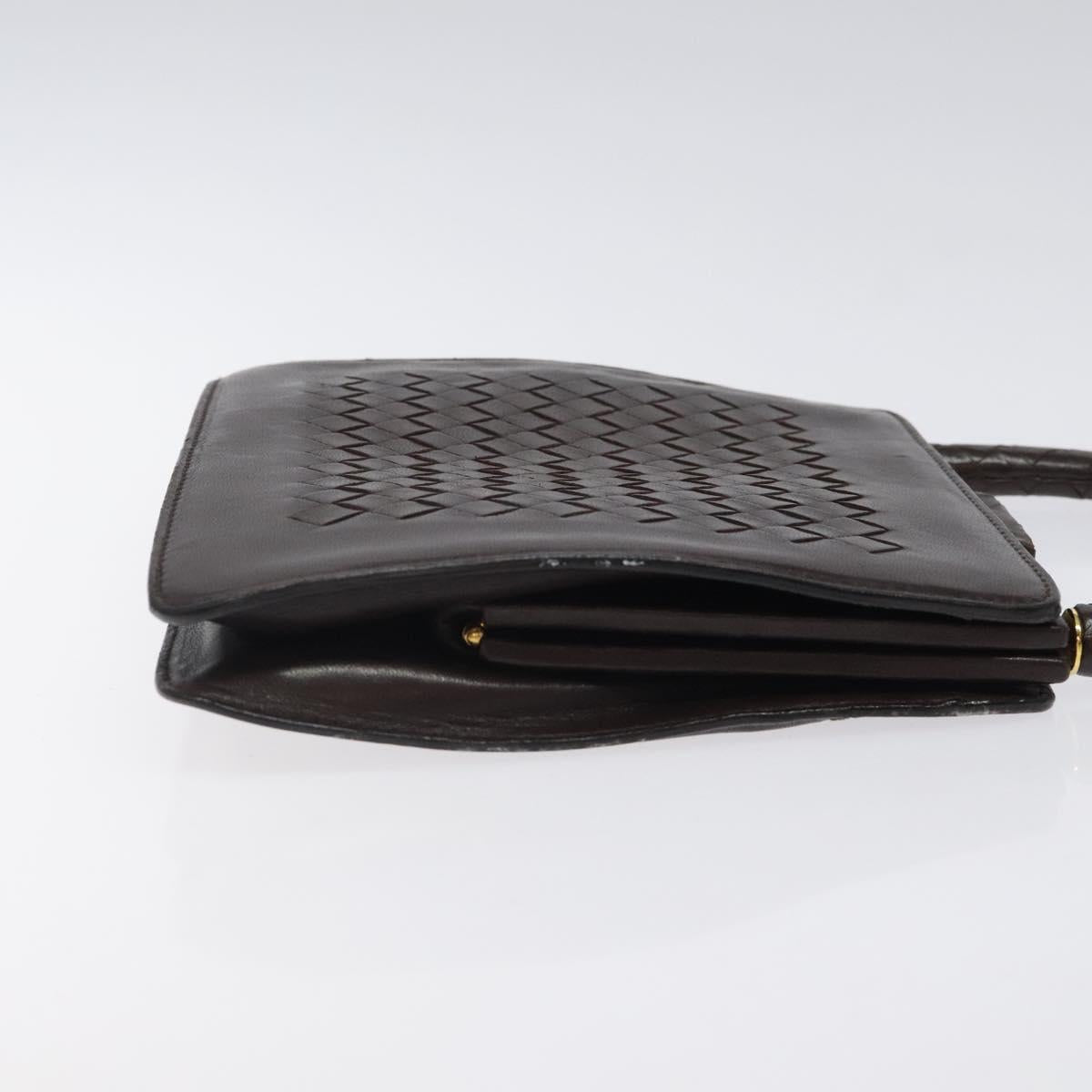Bottega Veneta Intrecciato, Brown, Leather, handbag