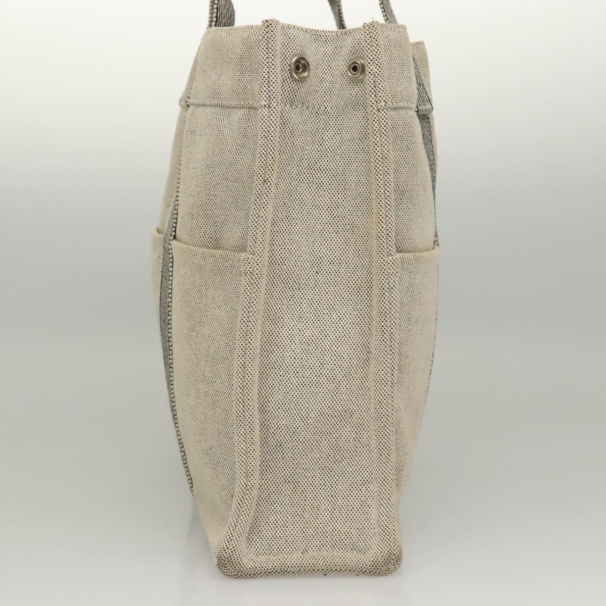 Hermès Fourre tout, Grey, Canvas, handbag