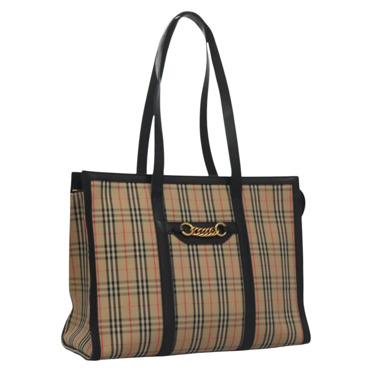 Burberry Nova Check, Beige, Canvas, tote