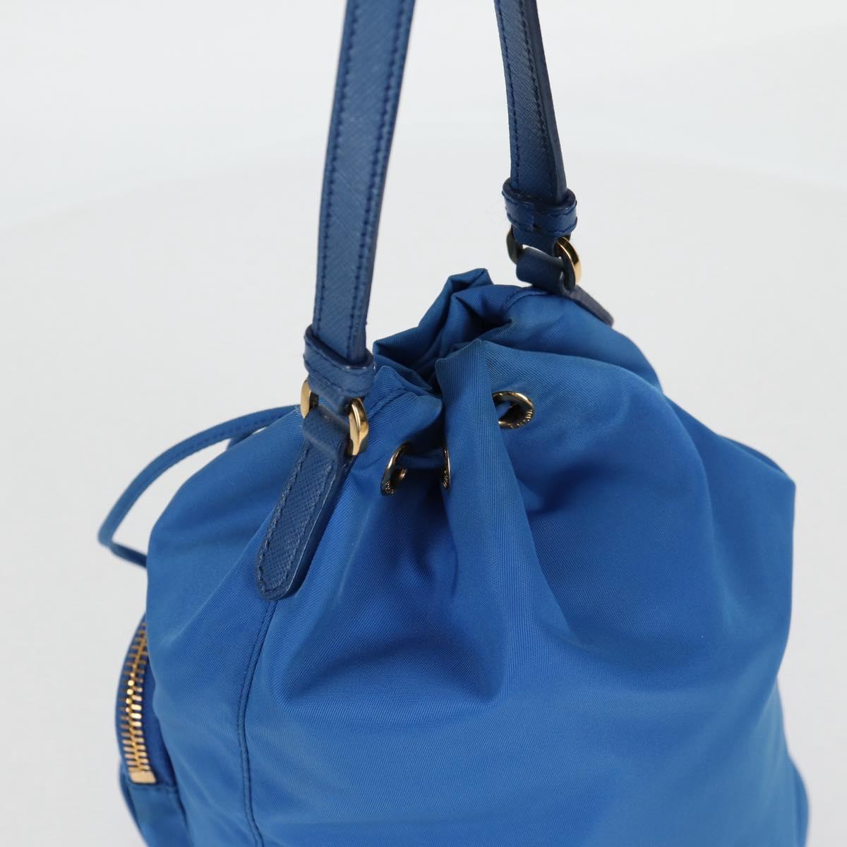 Prada Bucket bag, Blue, NYLON, handbag