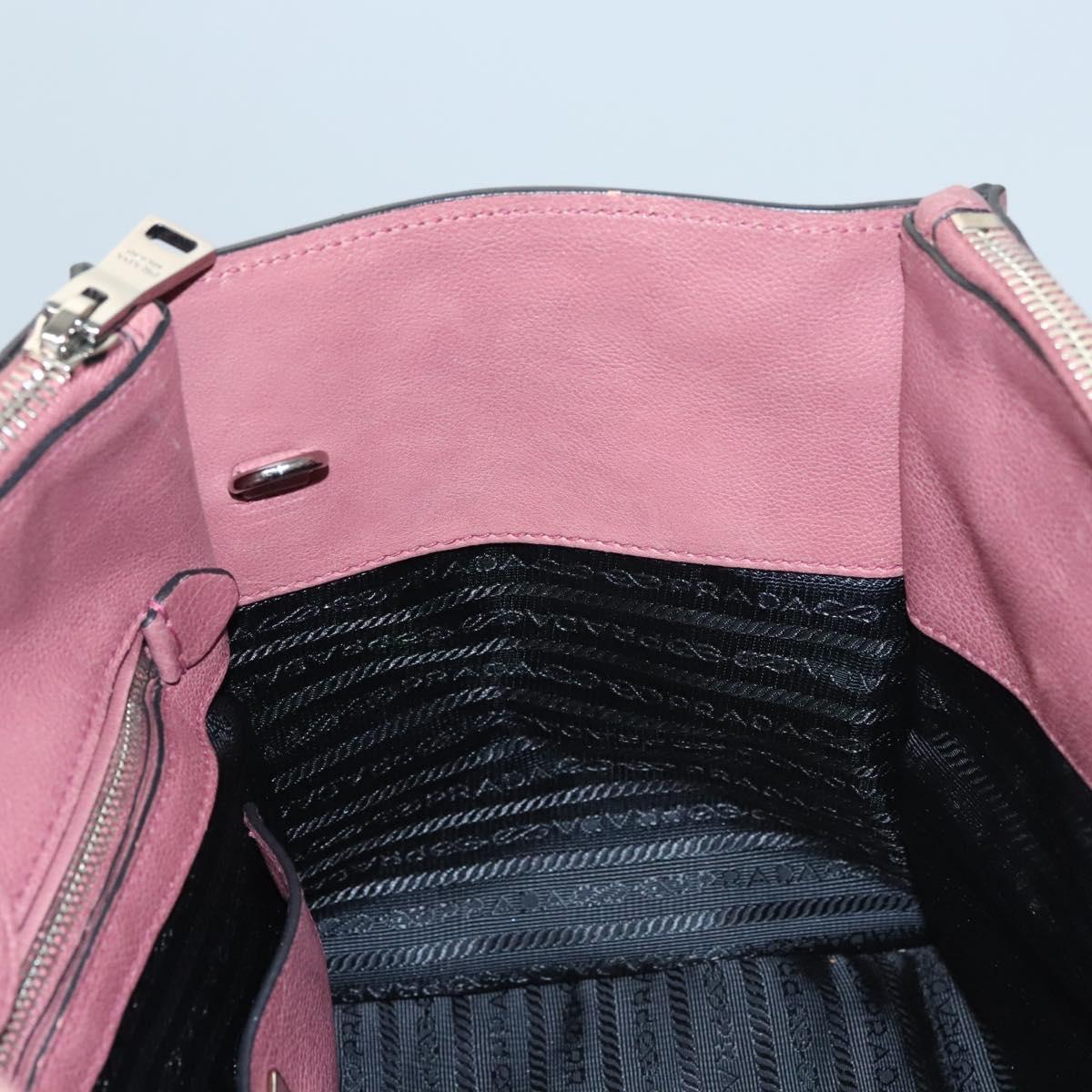 Prada Twin Pocket, Burgundy, Leather, handbag