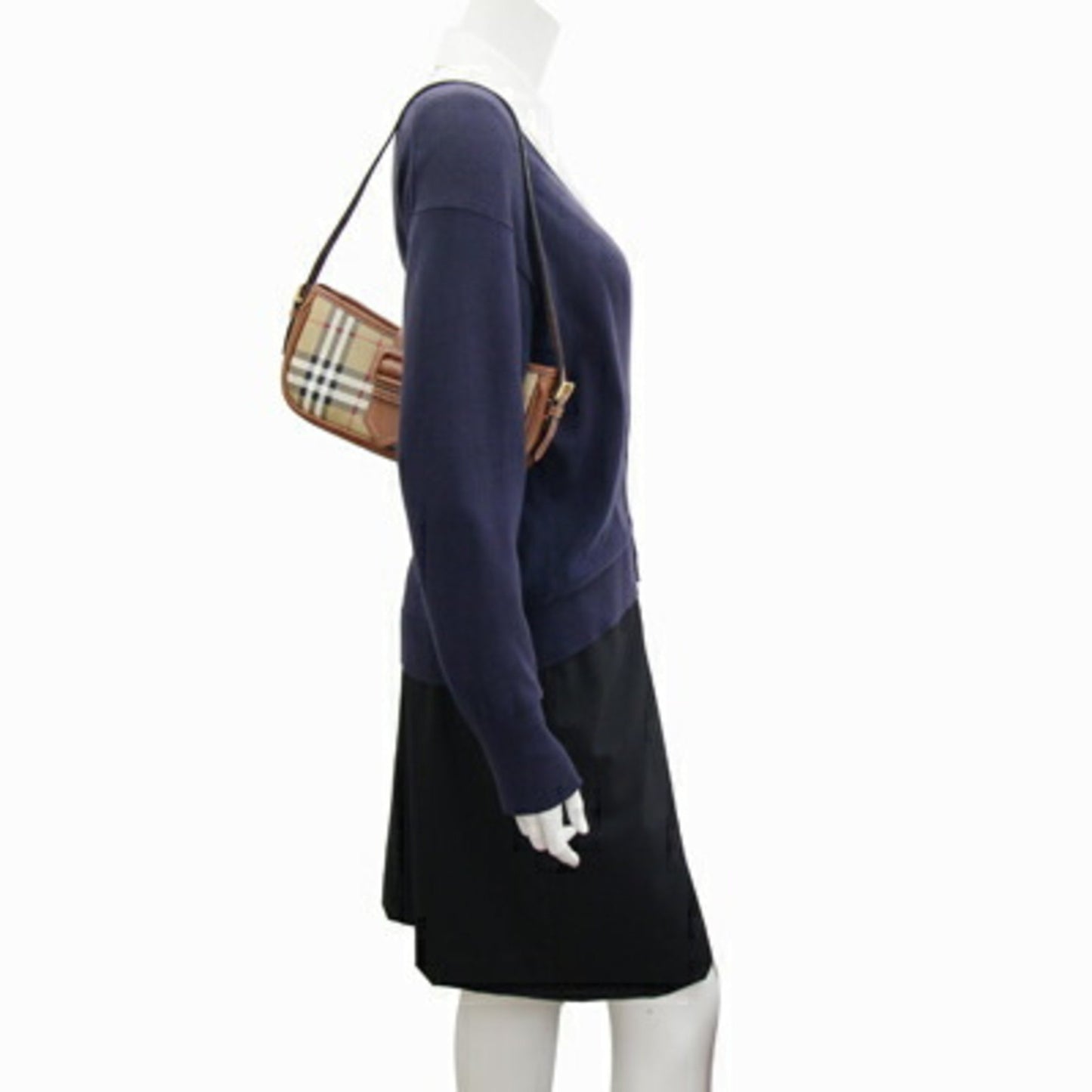 Burberry Nova Check, Beige, Canvas, shoulder