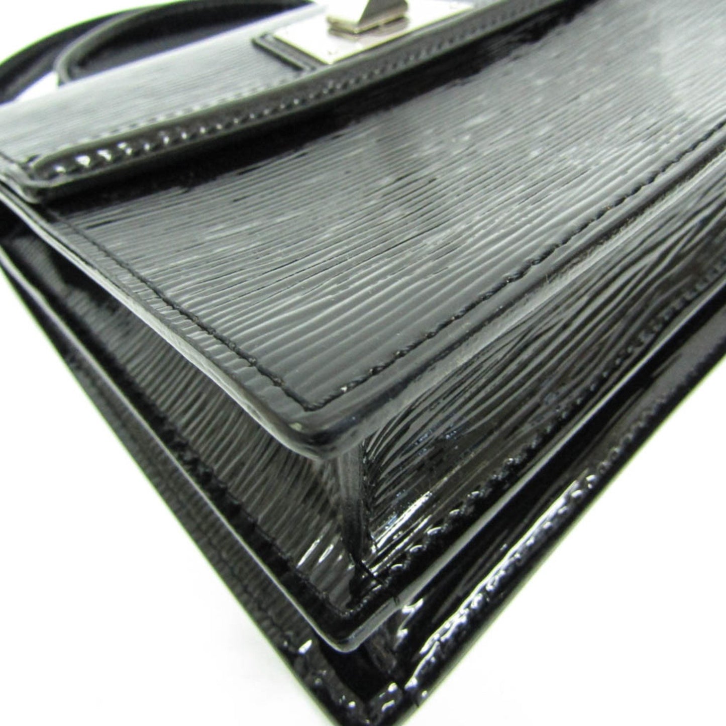Louis Vuitton Sevigne, Black, Leather, shoulder