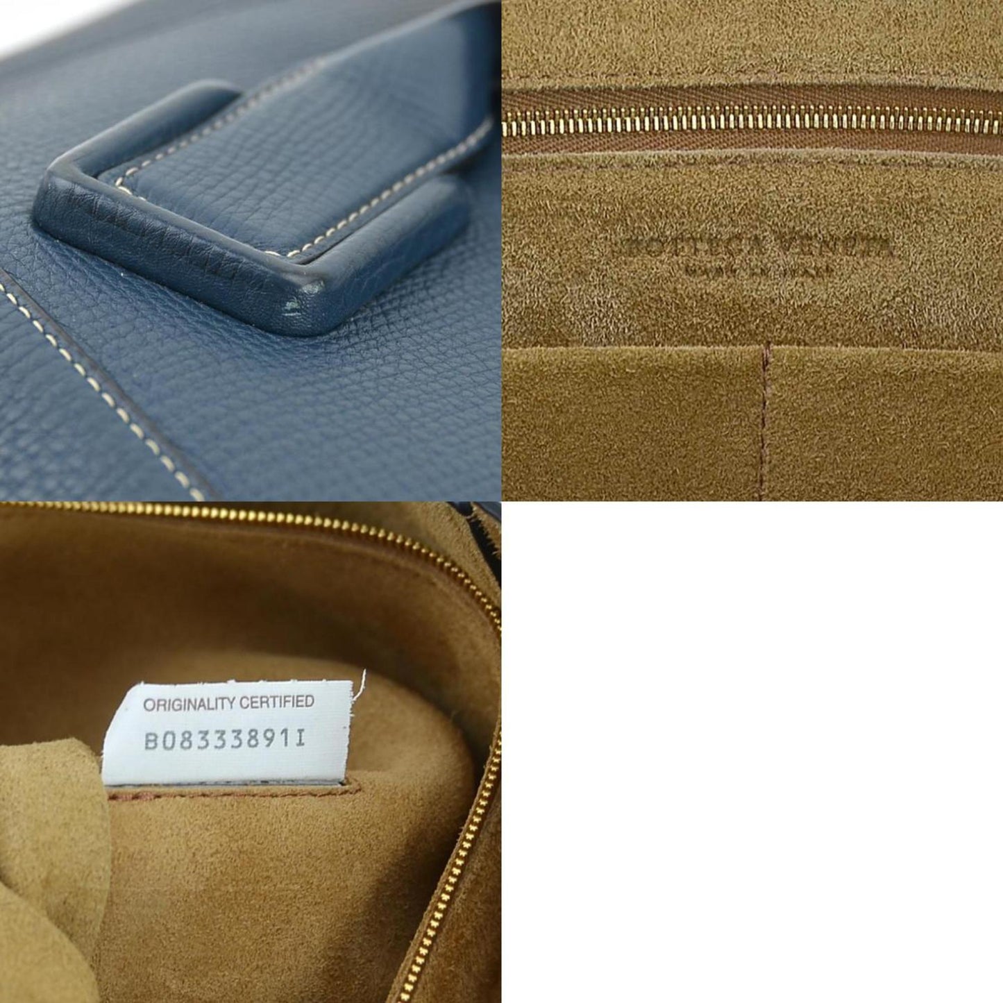 Bottega Veneta Arco, Navy, Leather, shoulder