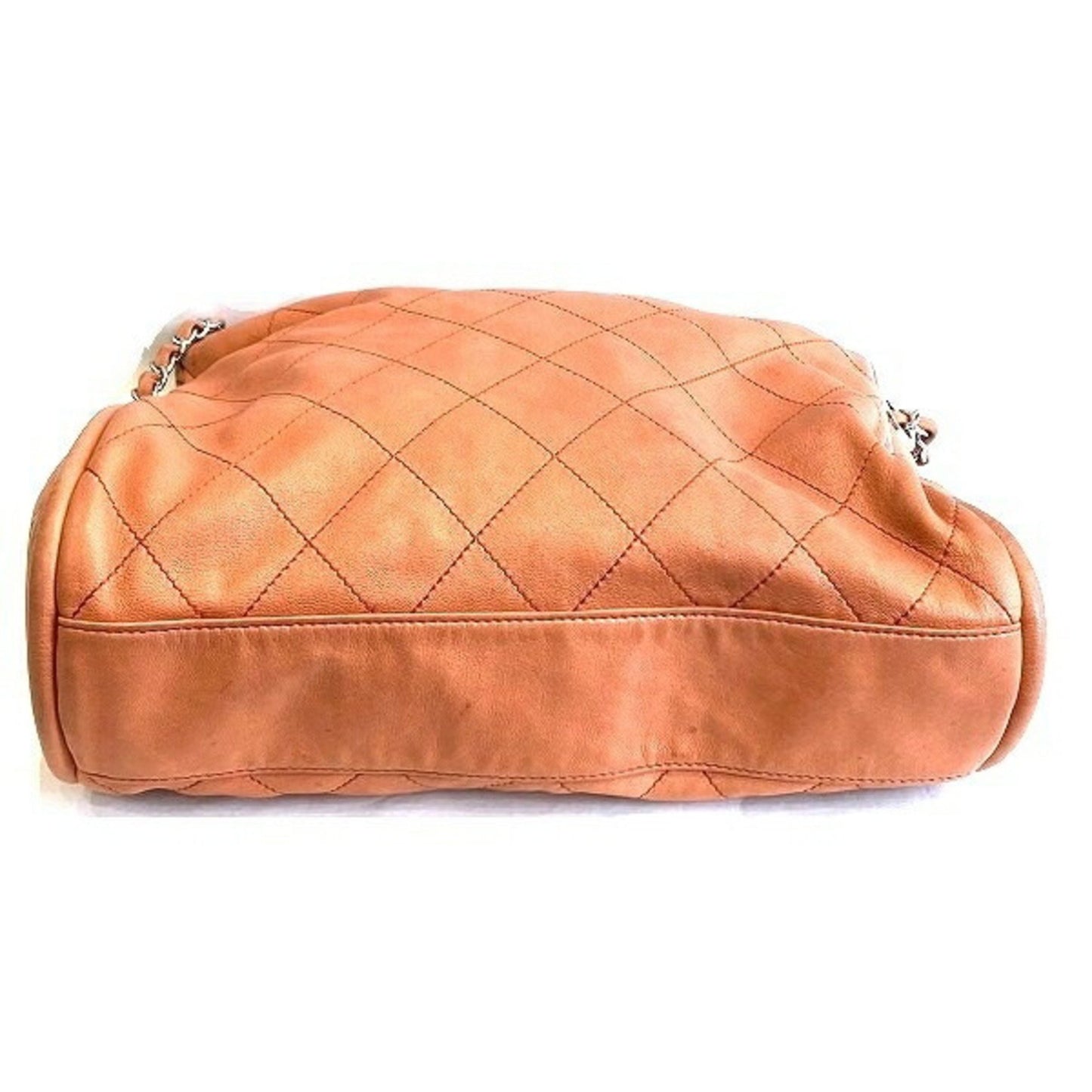 Chanel Timeless, Orange, Leather, shoulder