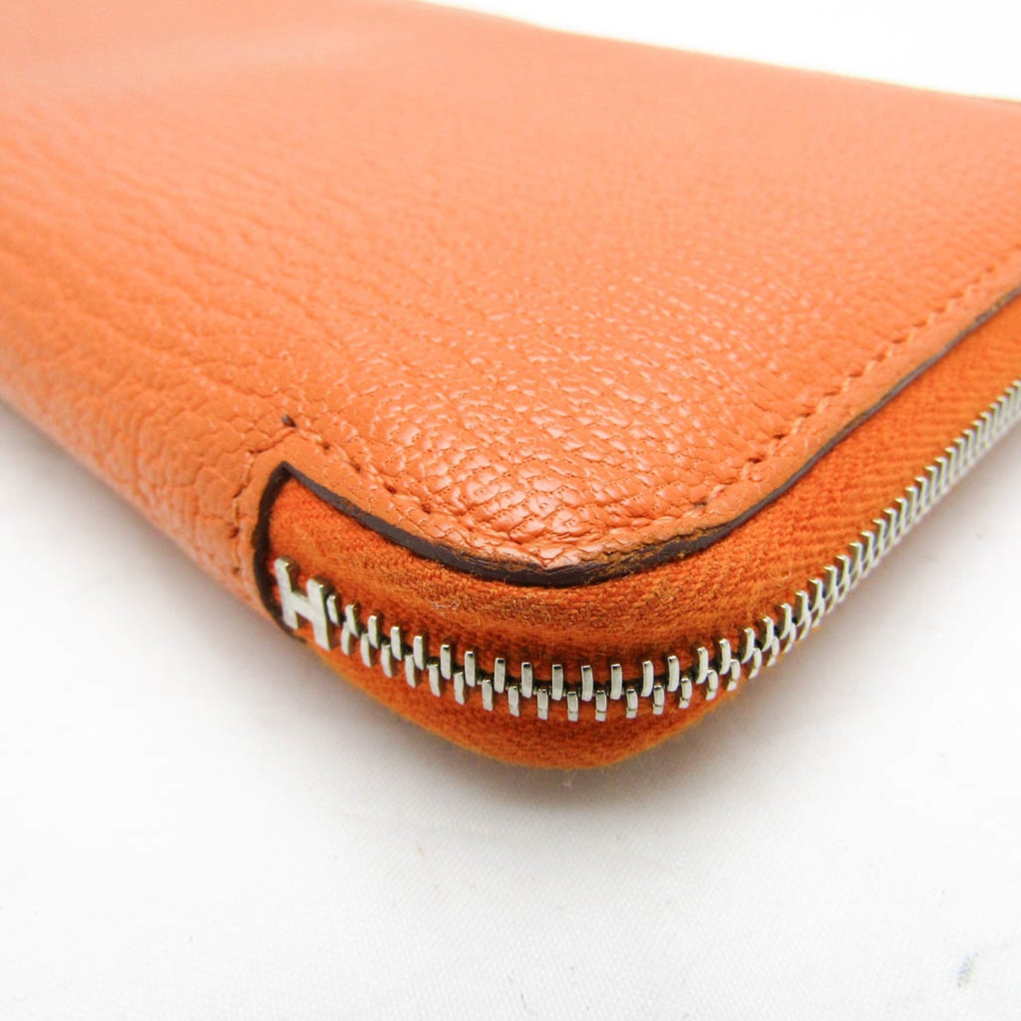 Hermès, Orange, Leather, wallet
