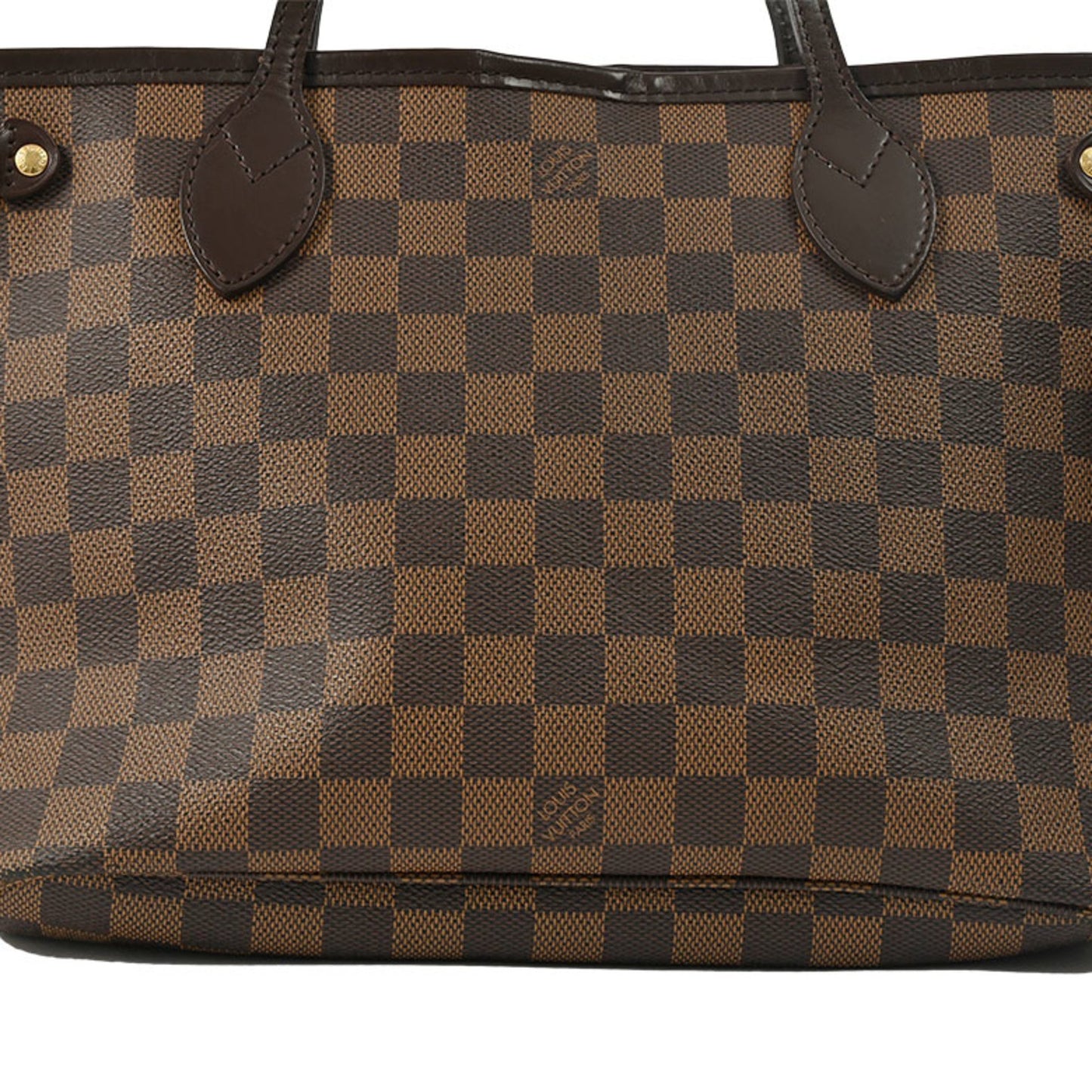 Louis Vuitton Neverfull PM, Brown, Canvas, tote