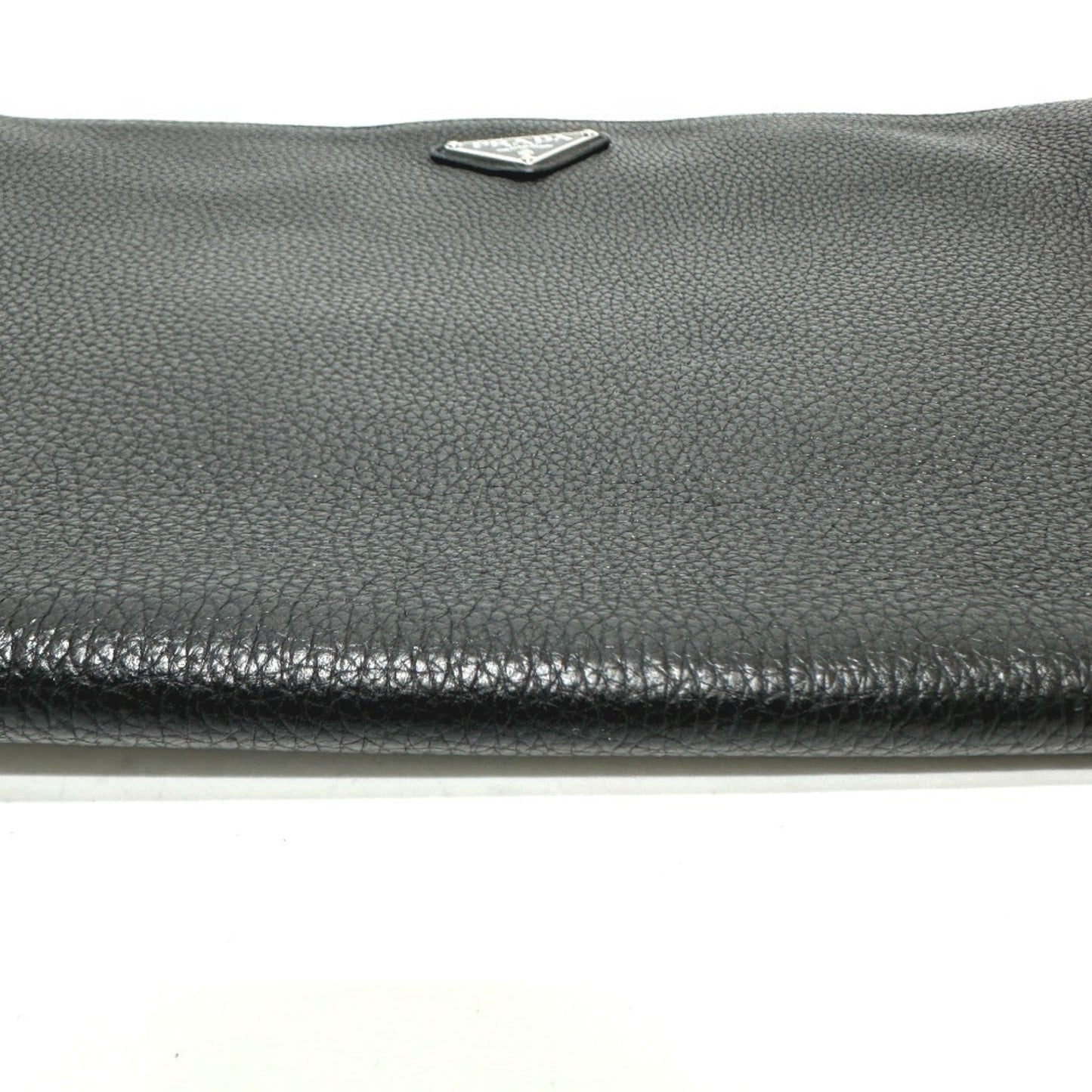Prada, Black, Leather, clutch