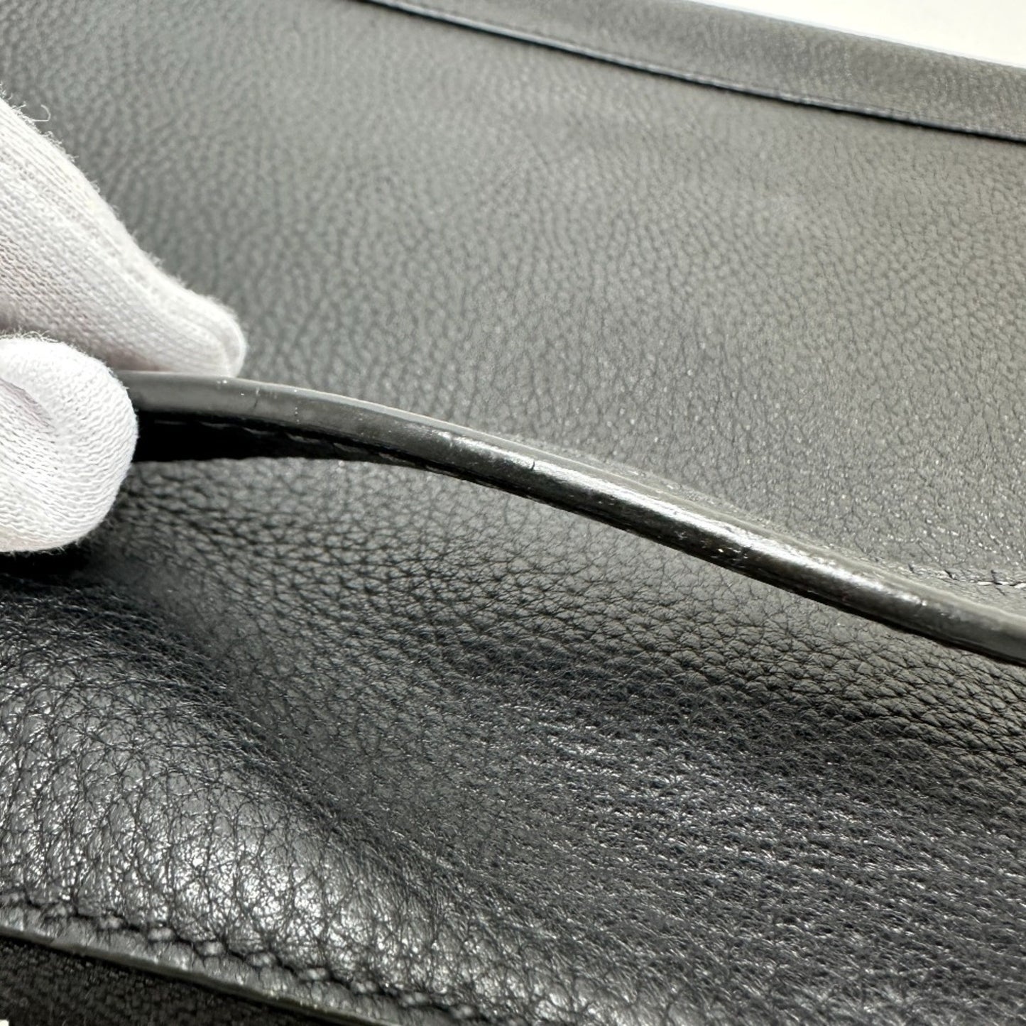 Prada, Black, Leather, clutch