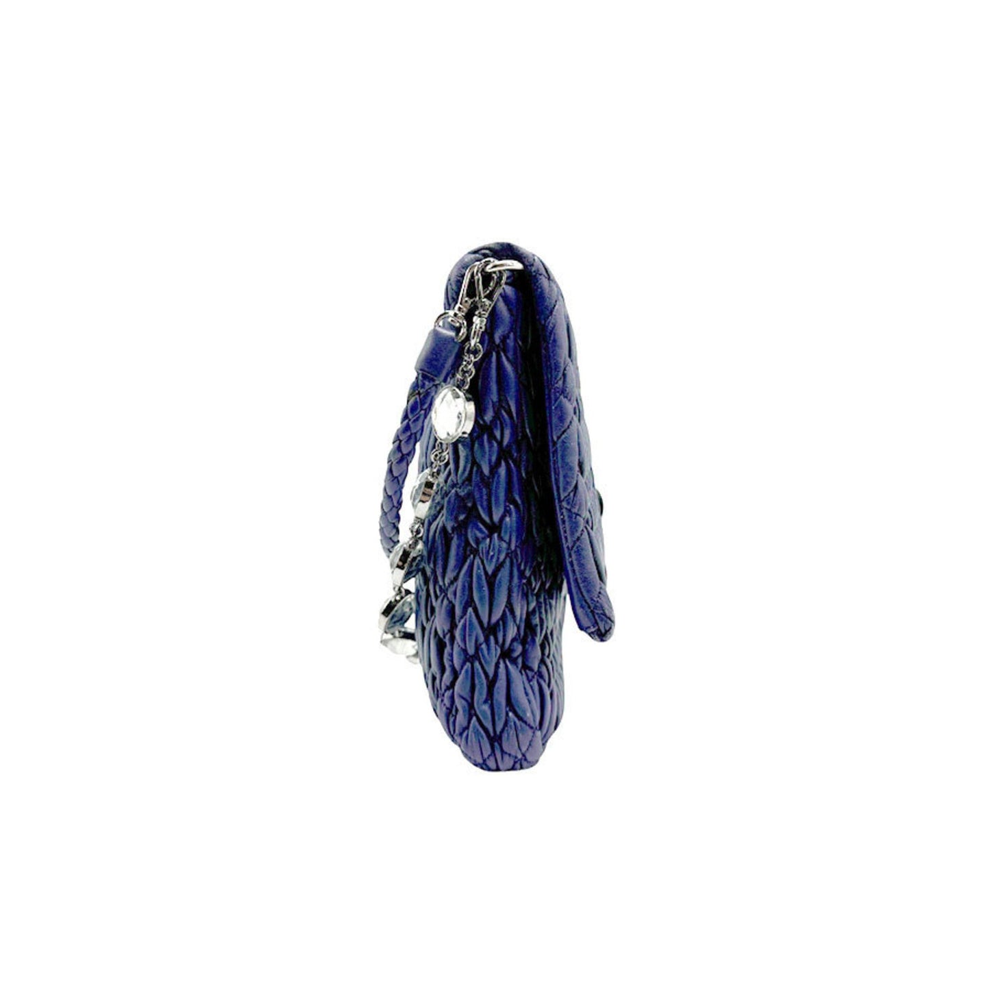 Miu Miu, Navy, Leather, shoulder