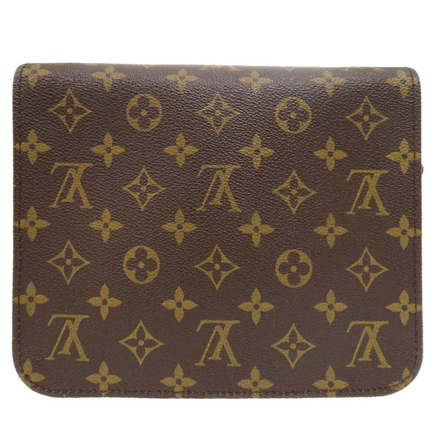 Louis Vuitton Cartouchière, Brown, Canvas, shoulder