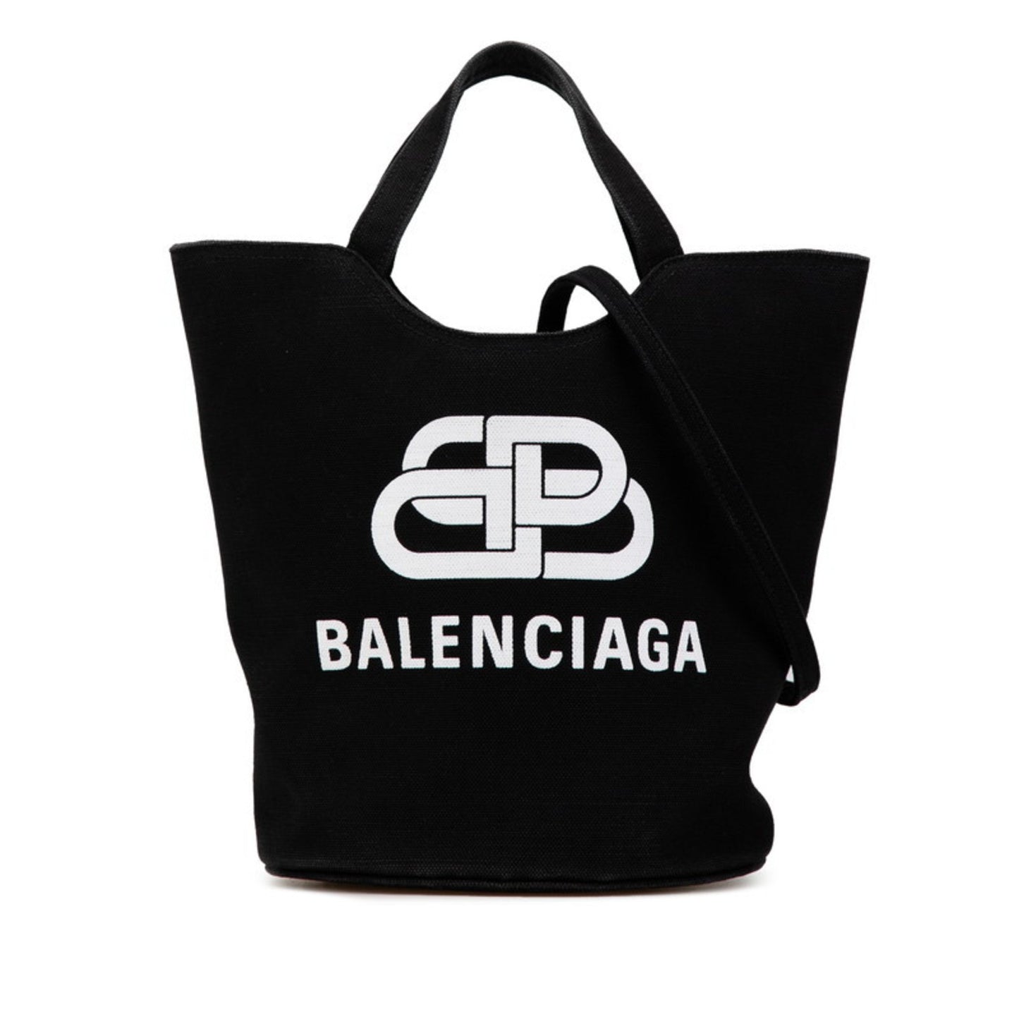 Balenciaga BB Logo, Multicolour, Canvas, handbag