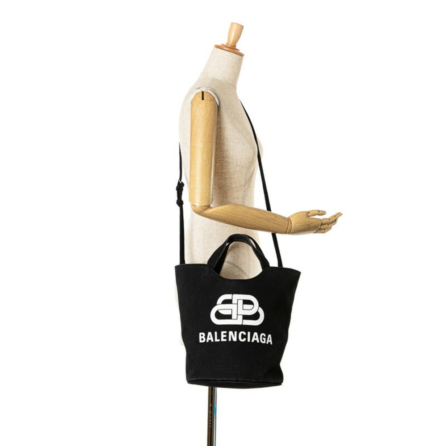 Balenciaga BB Logo, Multicolour, Canvas, handbag
