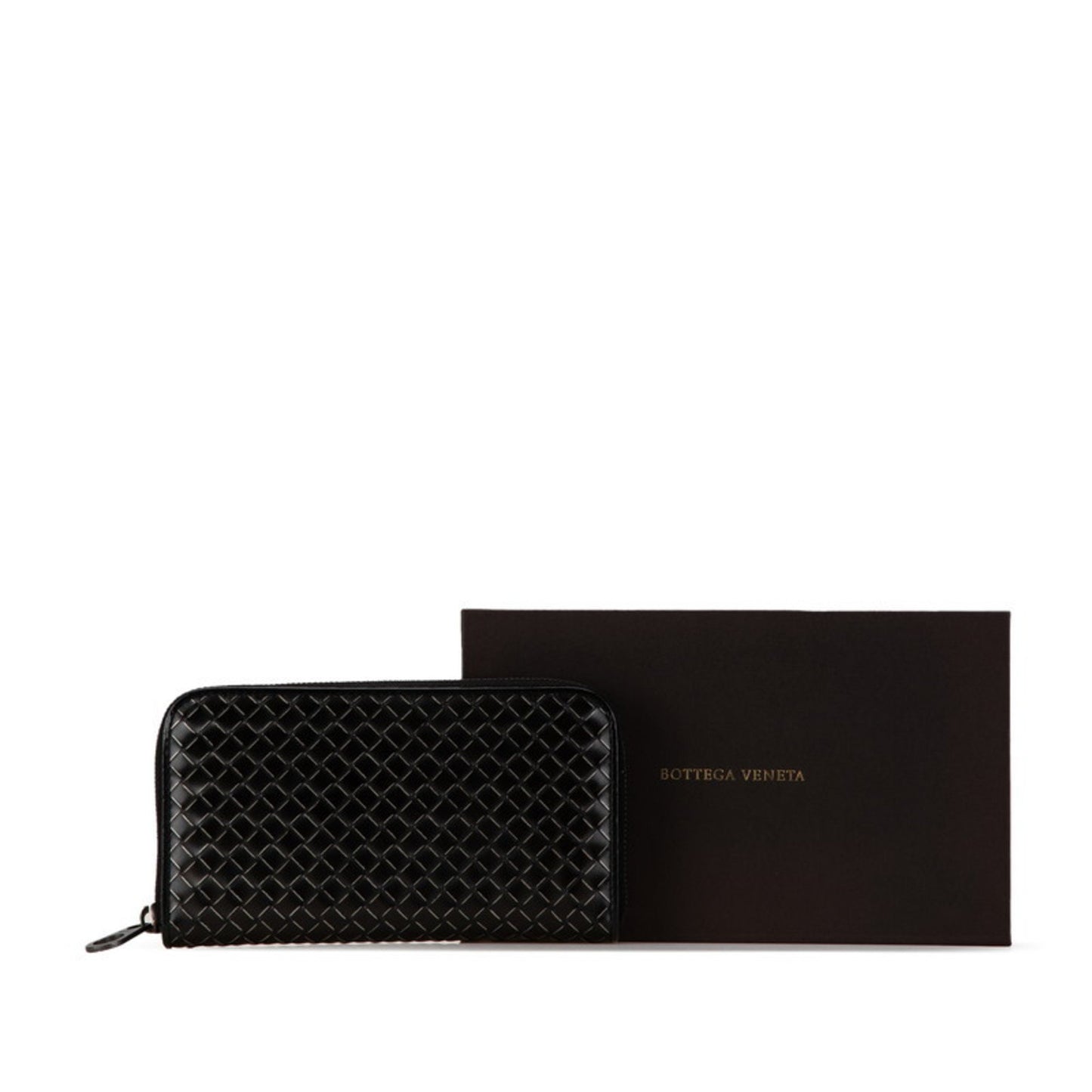 Bottega Veneta Intrecciato, Black, Leather, wallet