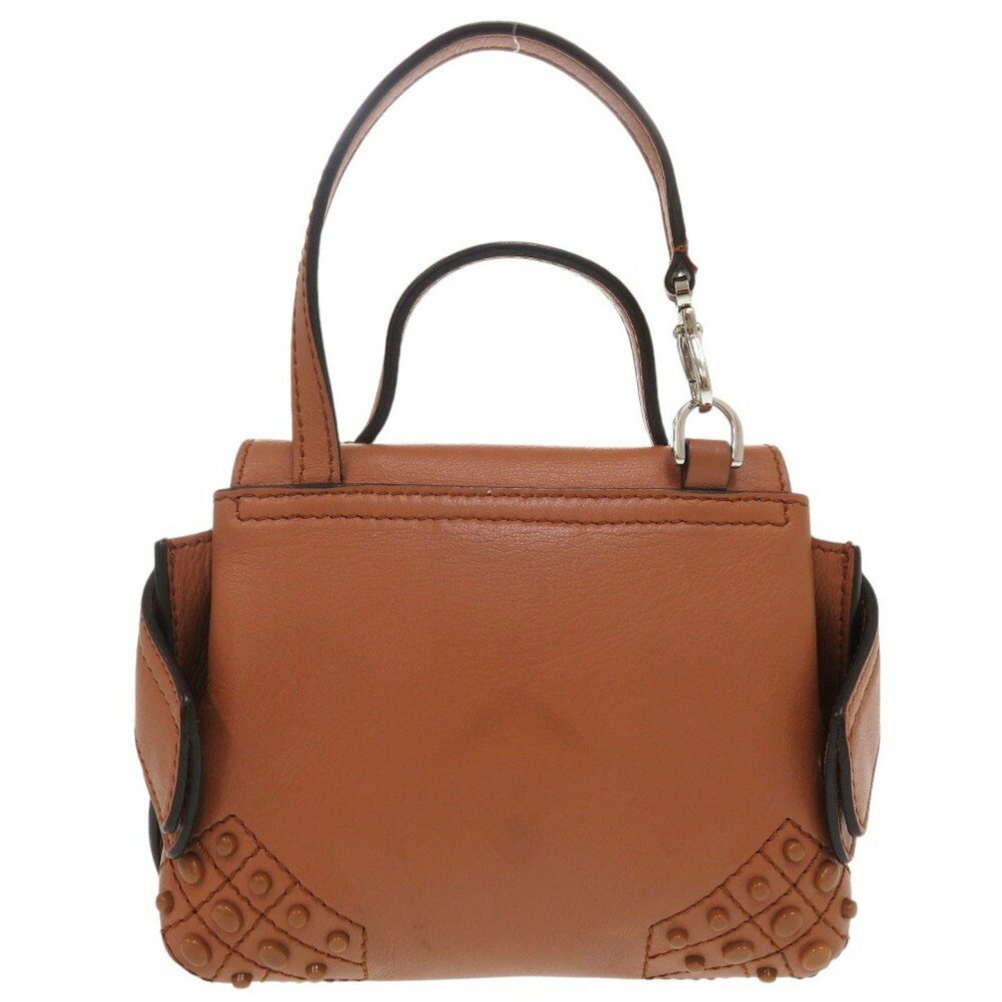 TOD'S Wave, Brown, Leather, handbag