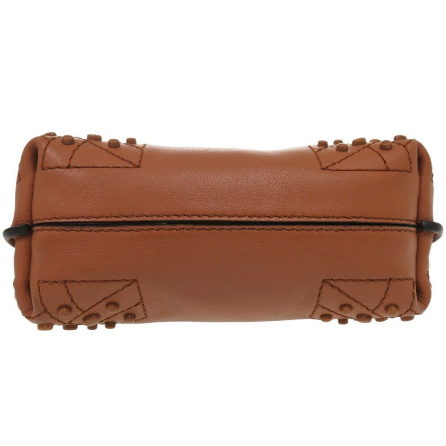 TOD'S Wave, Brown, Leather, handbag